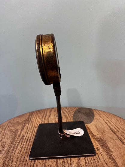 Antq Brass Gauge on Stand