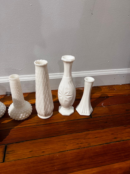 Randall Milk Glass Vase Set