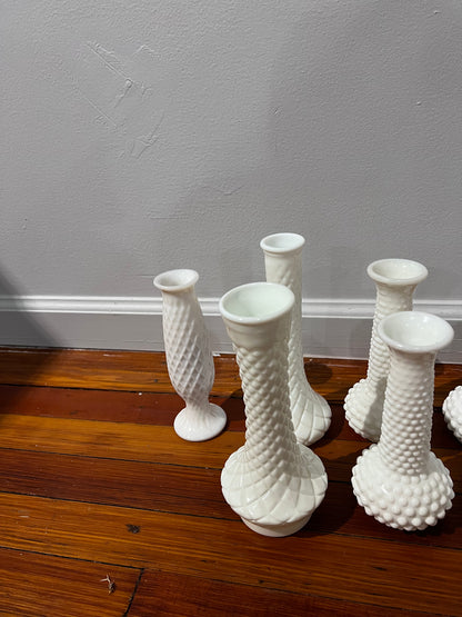 Randall Milk Glass Vase Set