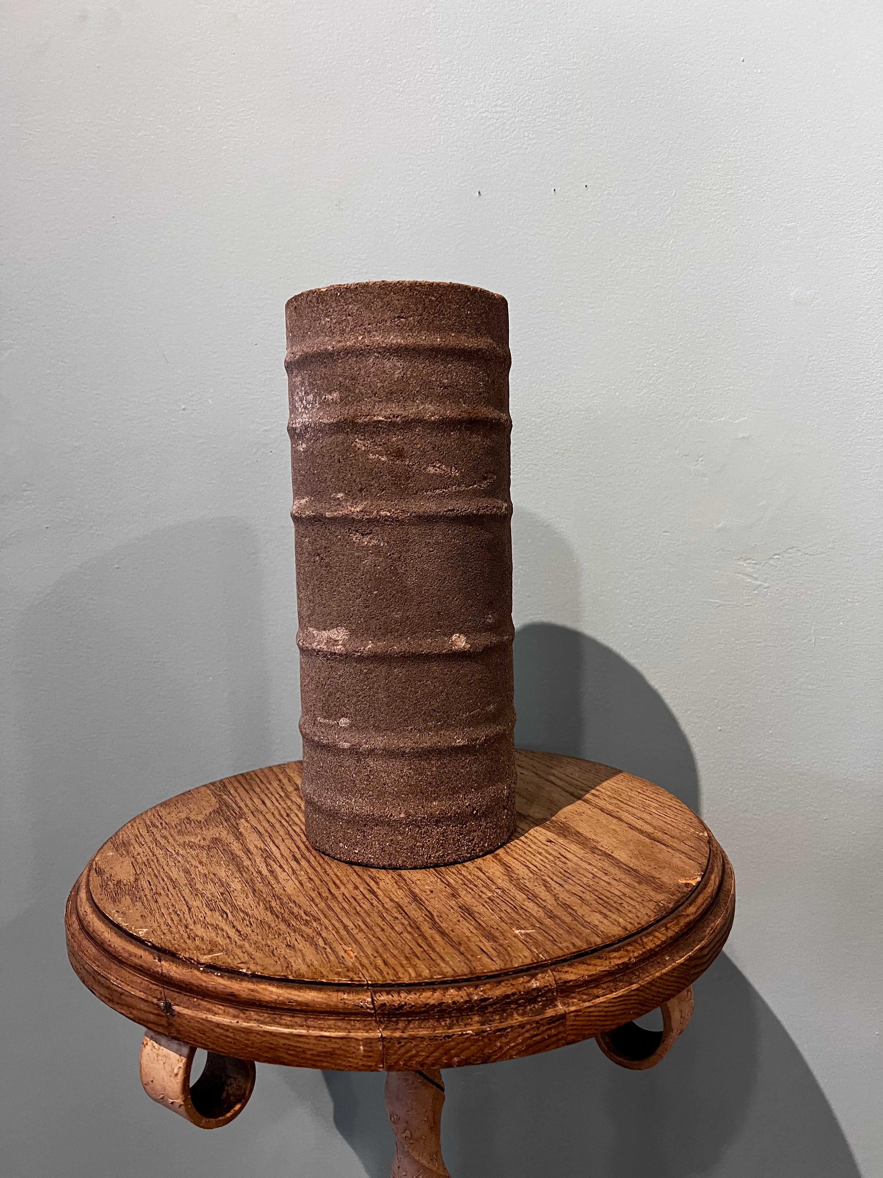 Concrete Pipe Vase