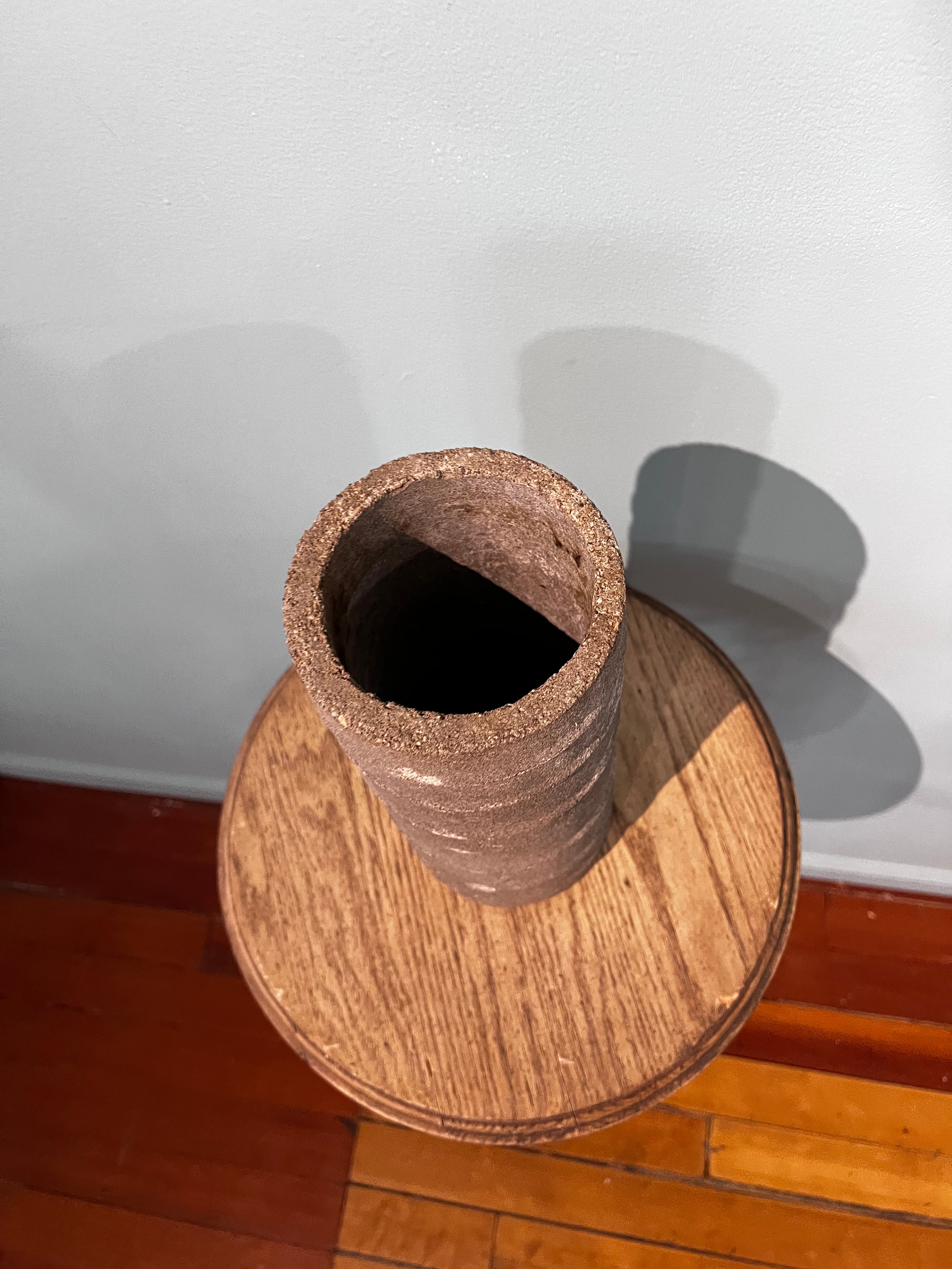 Concrete Pipe Vase