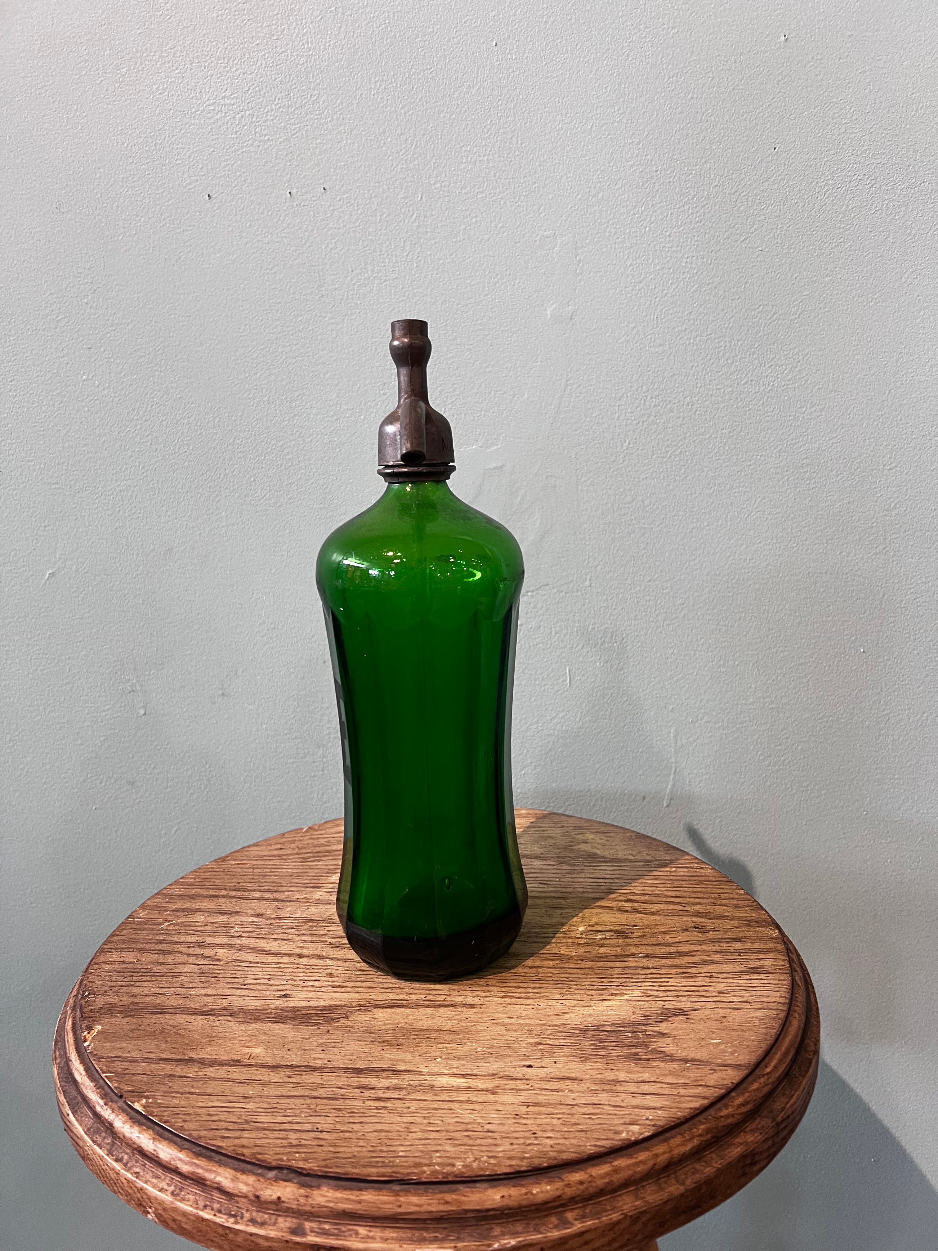 Green Seltzer Bottle