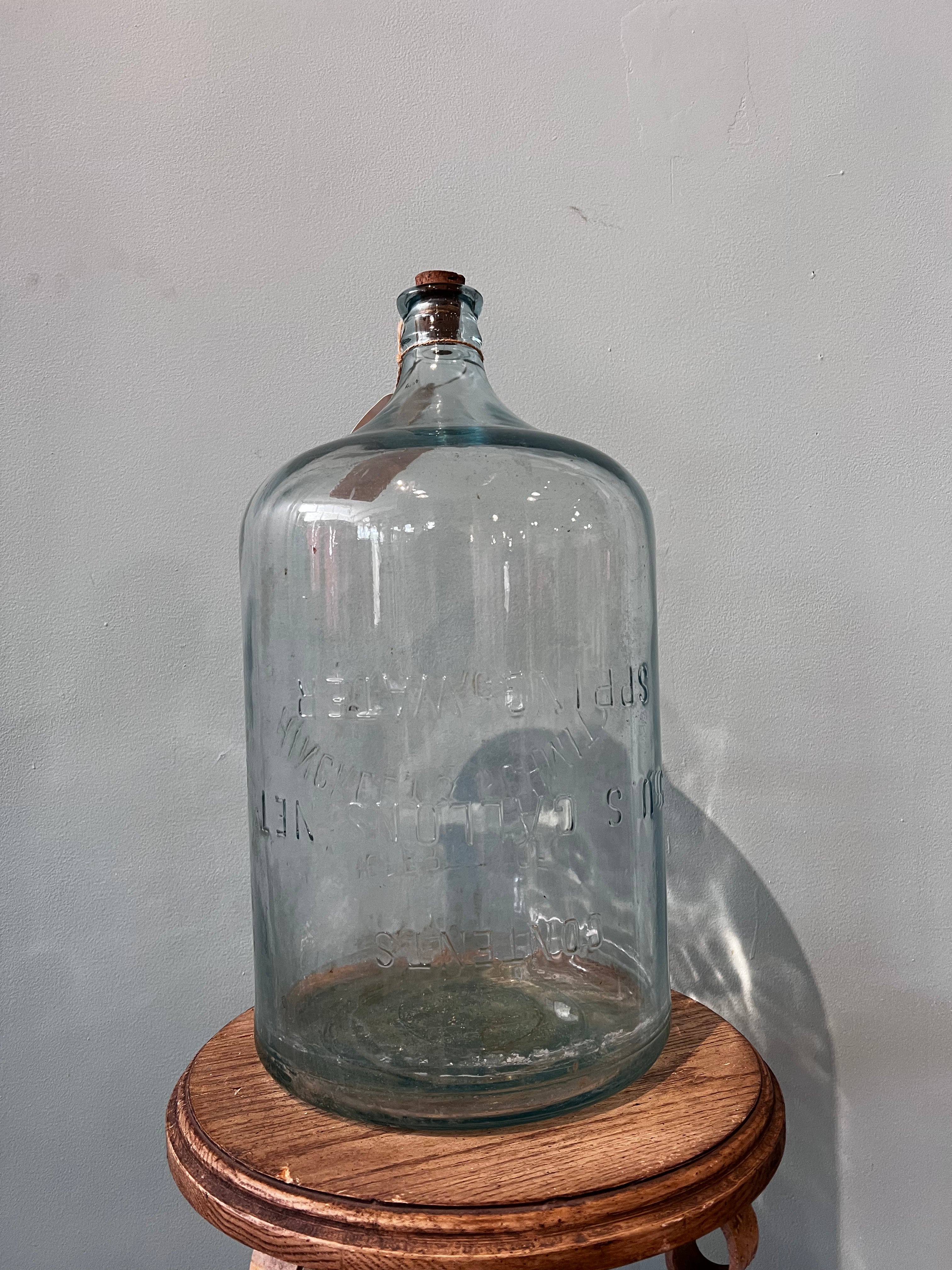 Vintage Spring Water Bottle