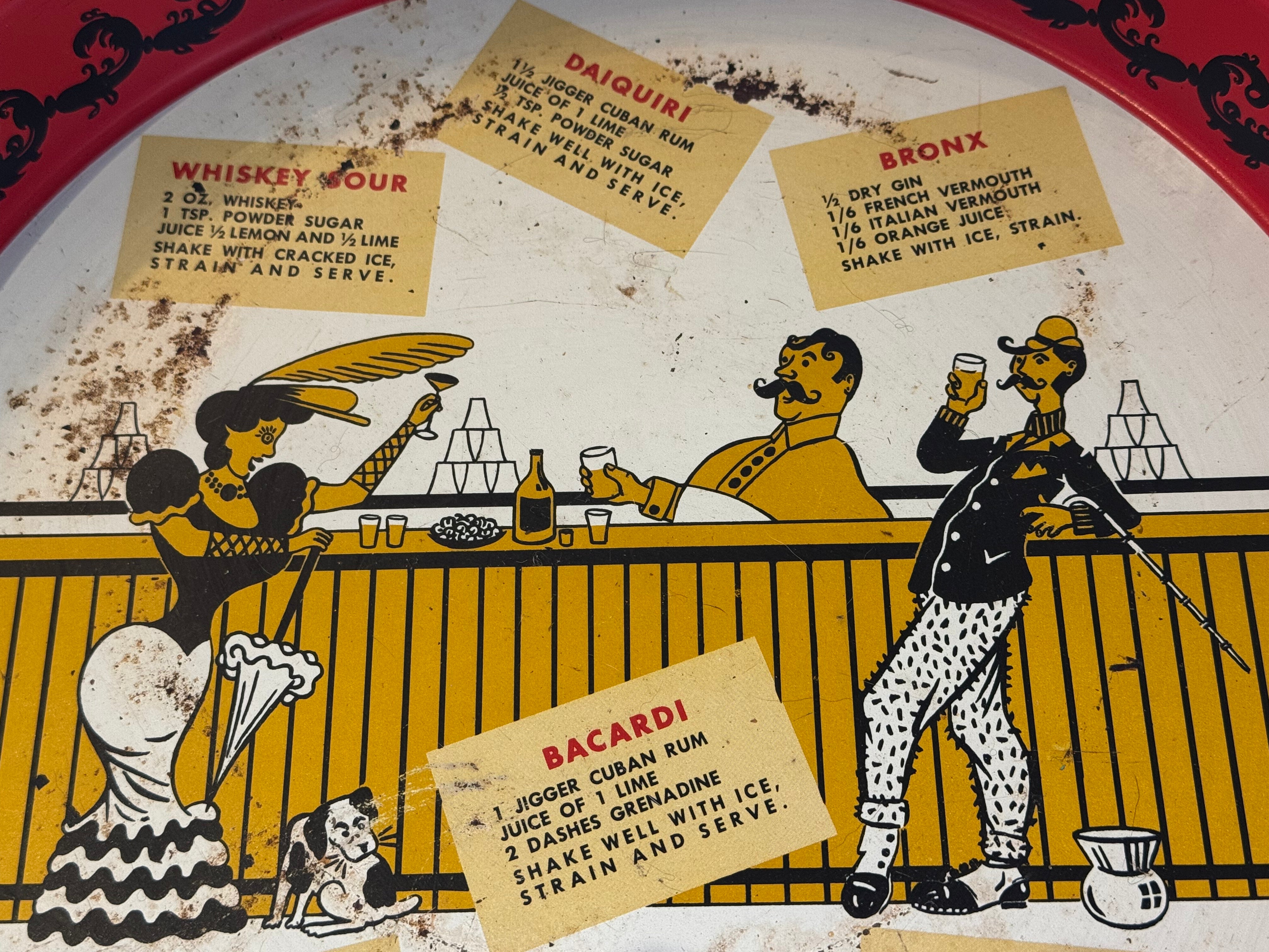 Metal Cocktail Bar Tray