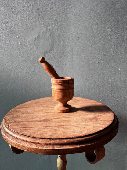 Wood Mortar and Pestle