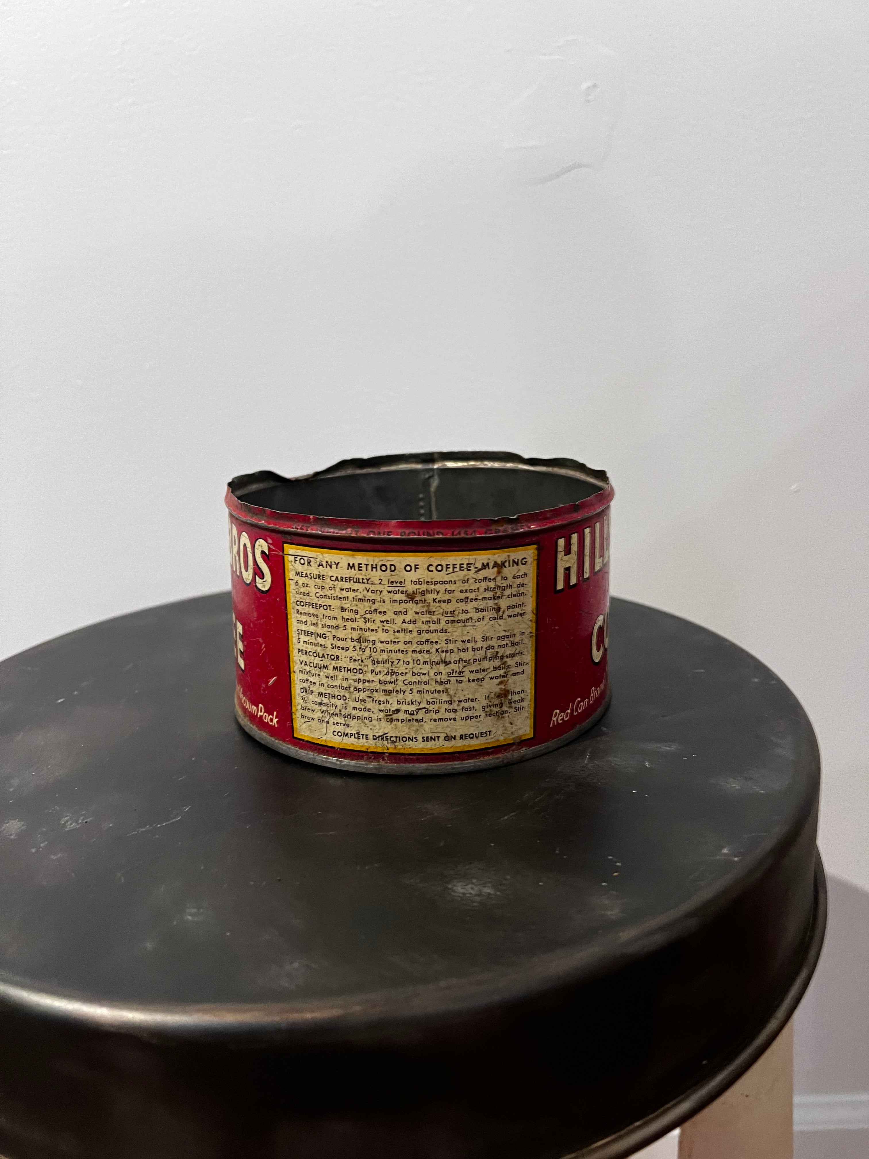 Hills Bros Coffee Can