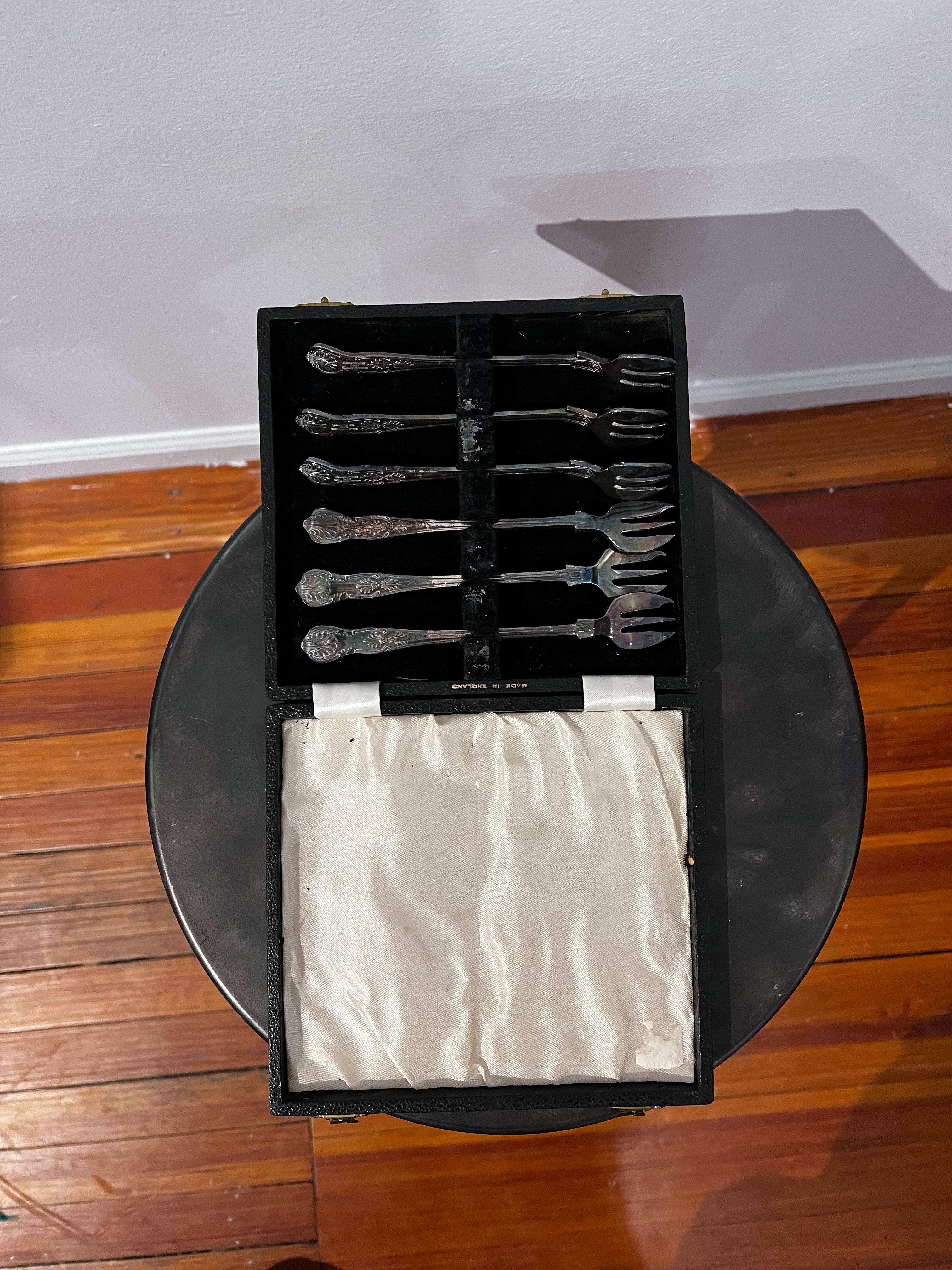 English Oyster Fork Set 6