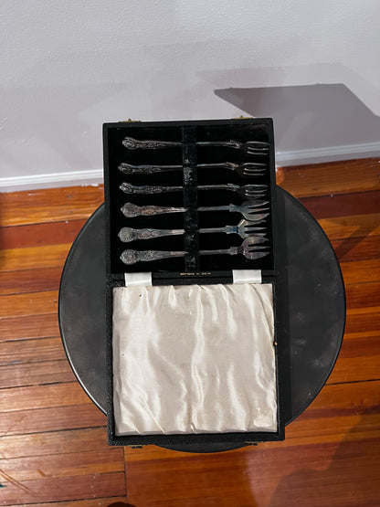 English Oyster Fork Set 6