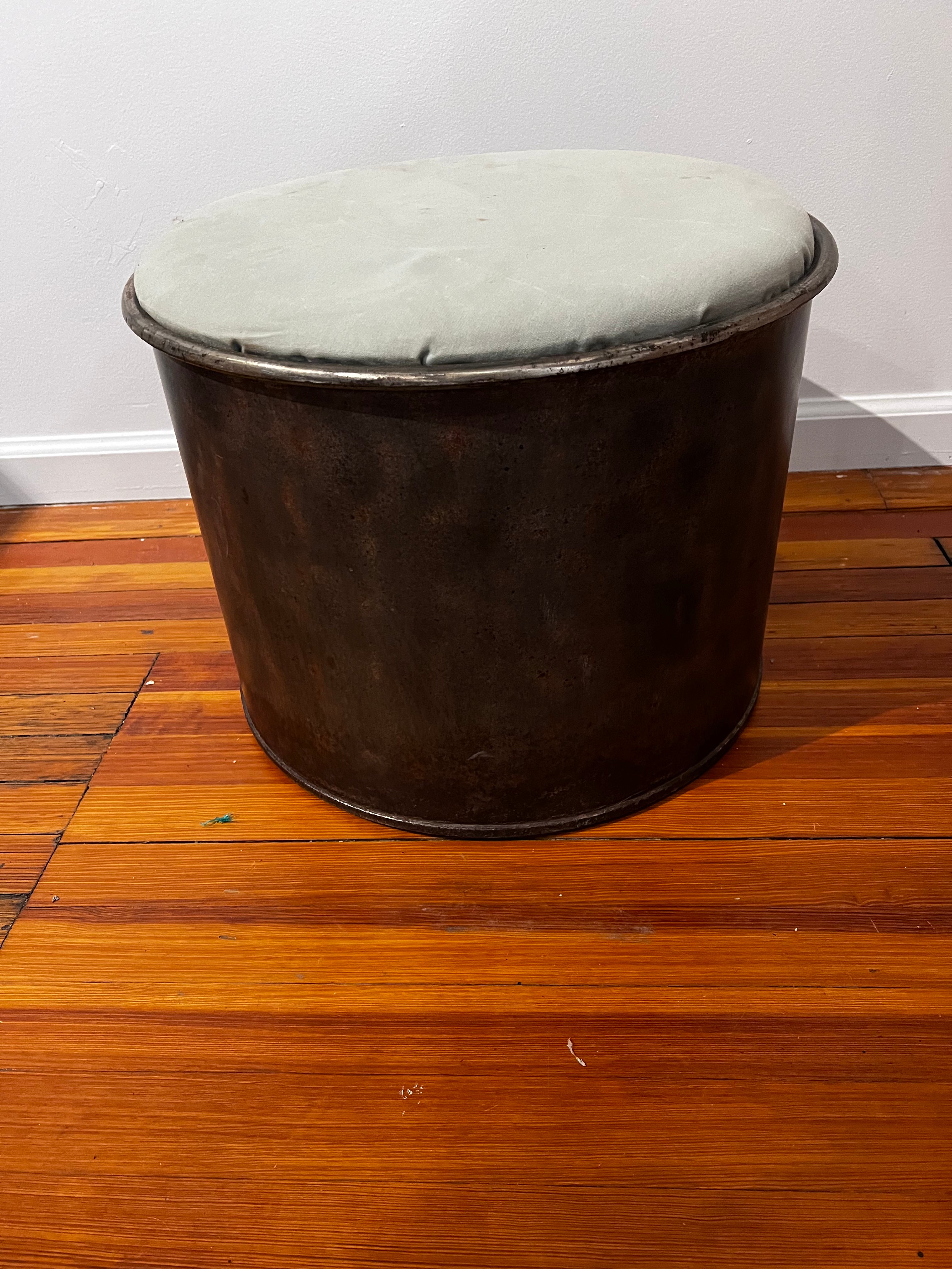 Metal Can Ottoman