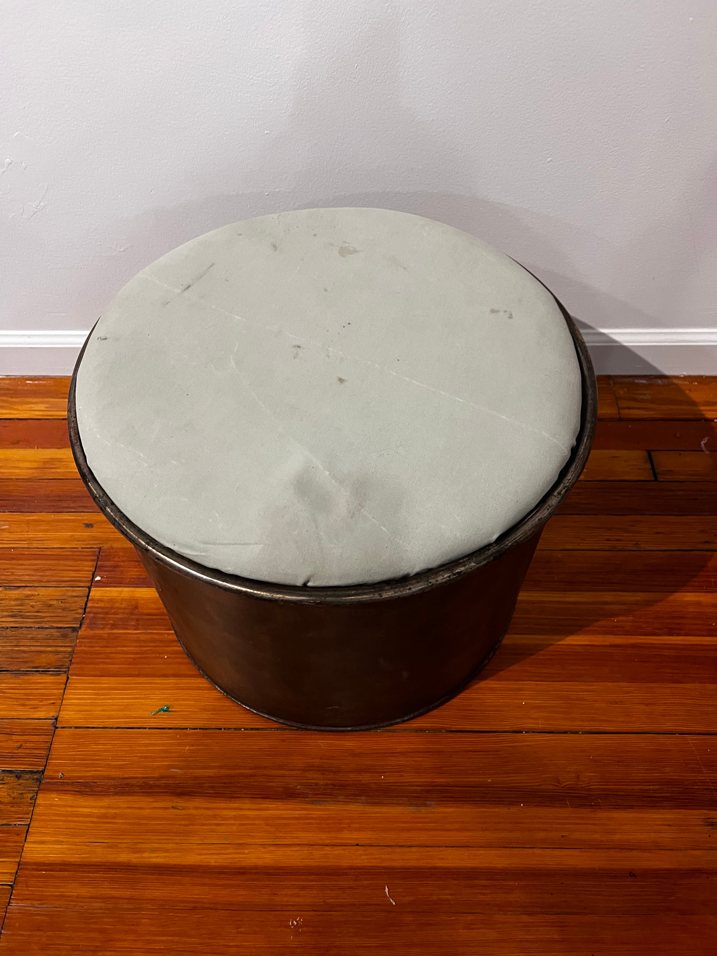 Metal Can Ottoman