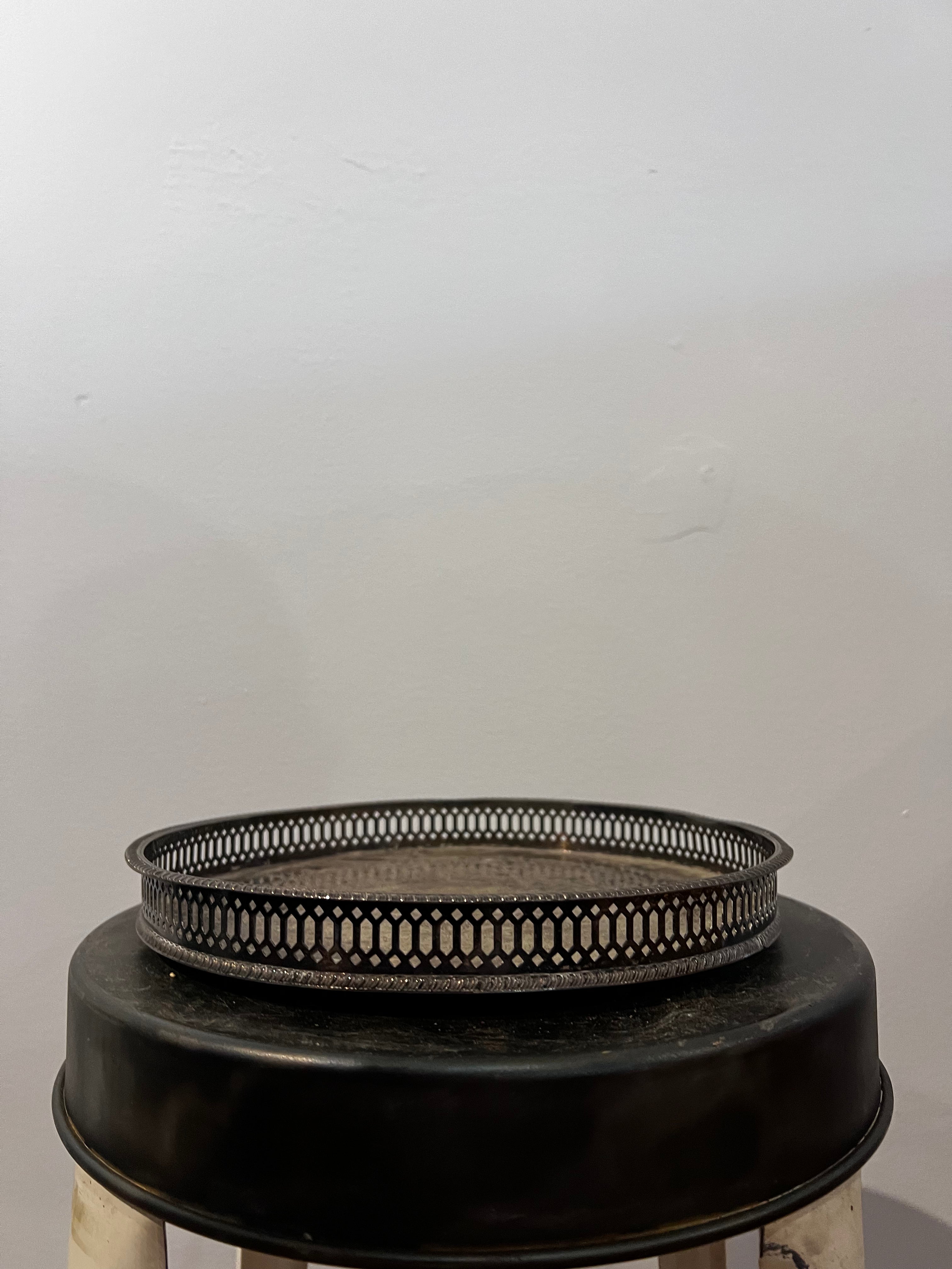 Footed Silver Tray