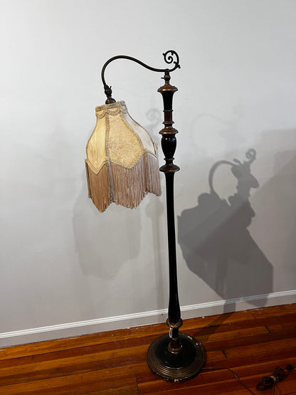 Black Fringe Floor Lamp