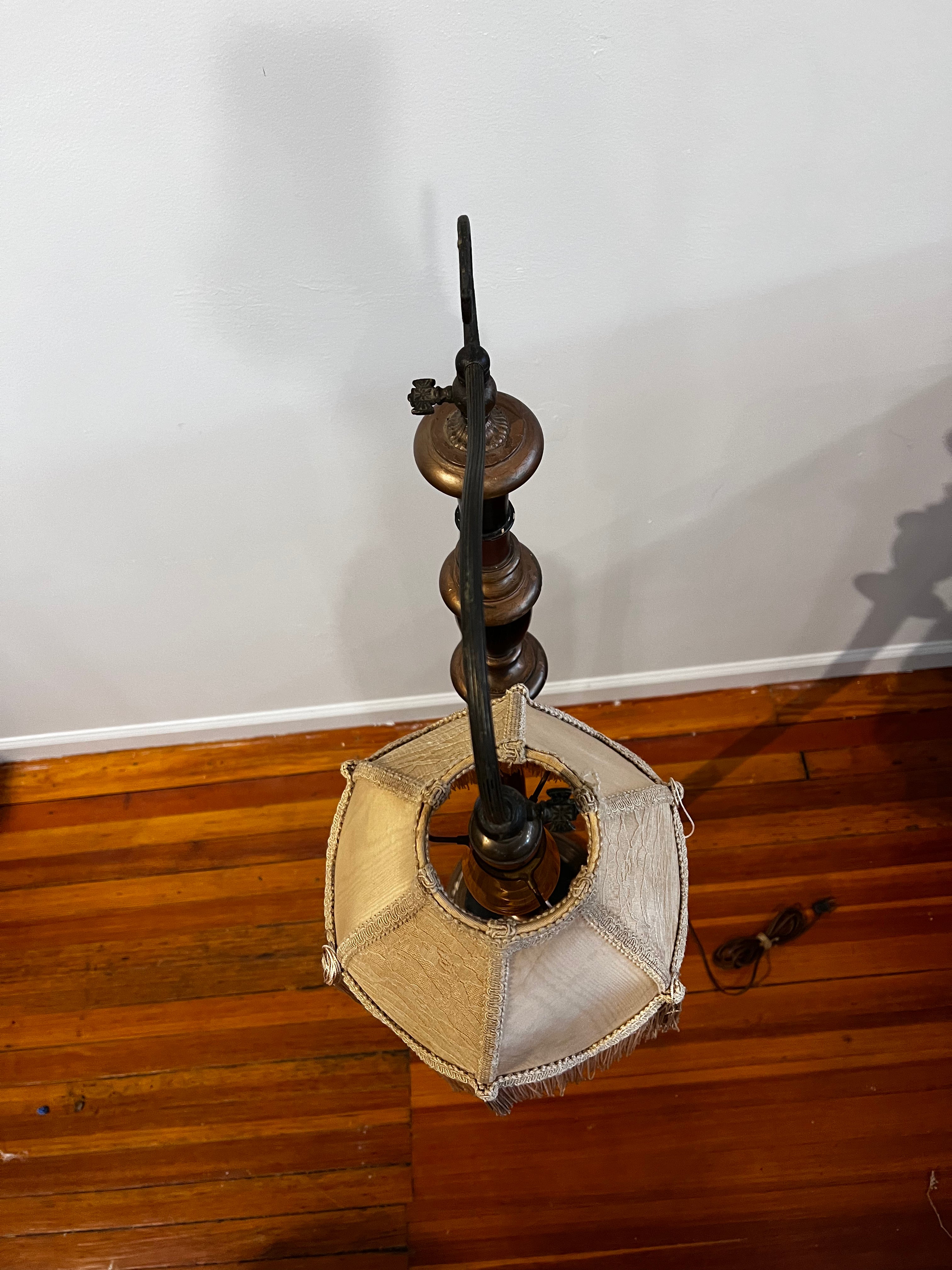 Black Fringe Floor Lamp