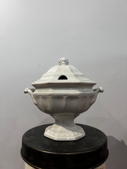 Vintage White Soup Tureen