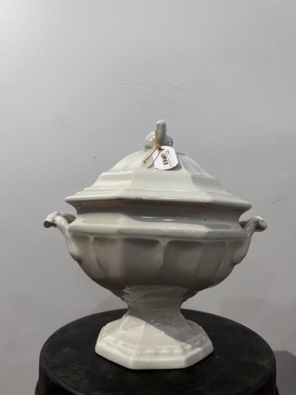 Vintage White Soup Tureen