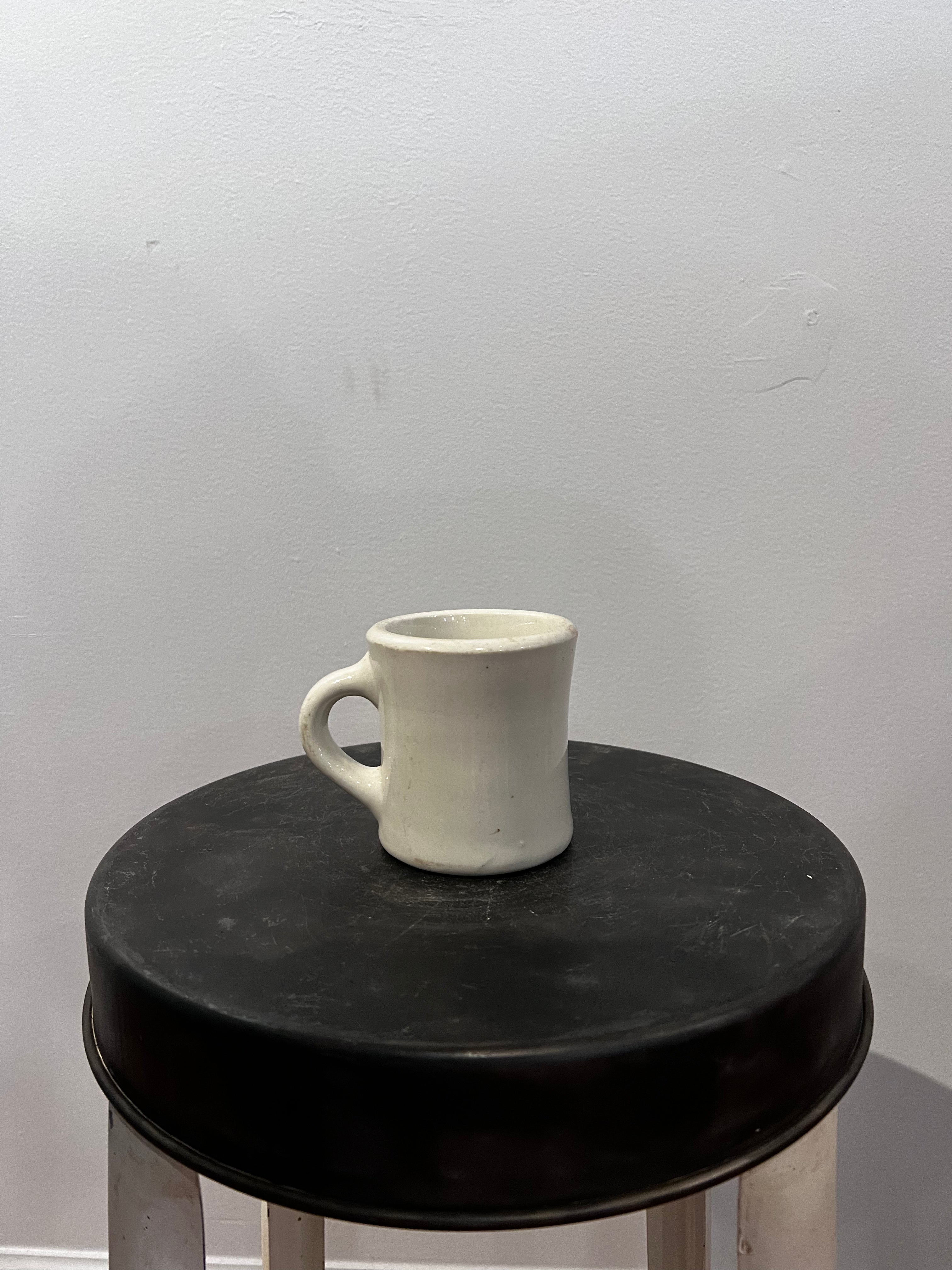 White Ceramic Shaving Mug