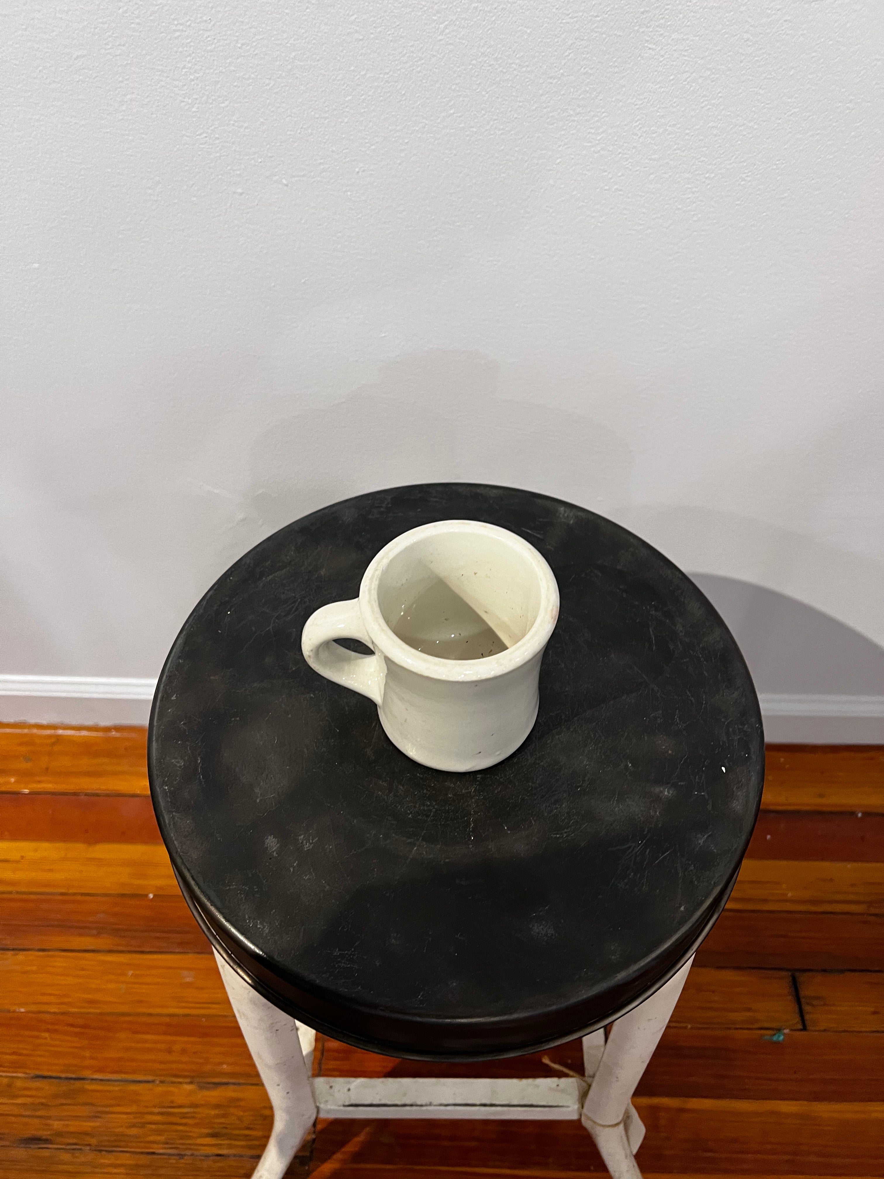 White Ceramic Shaving Mug