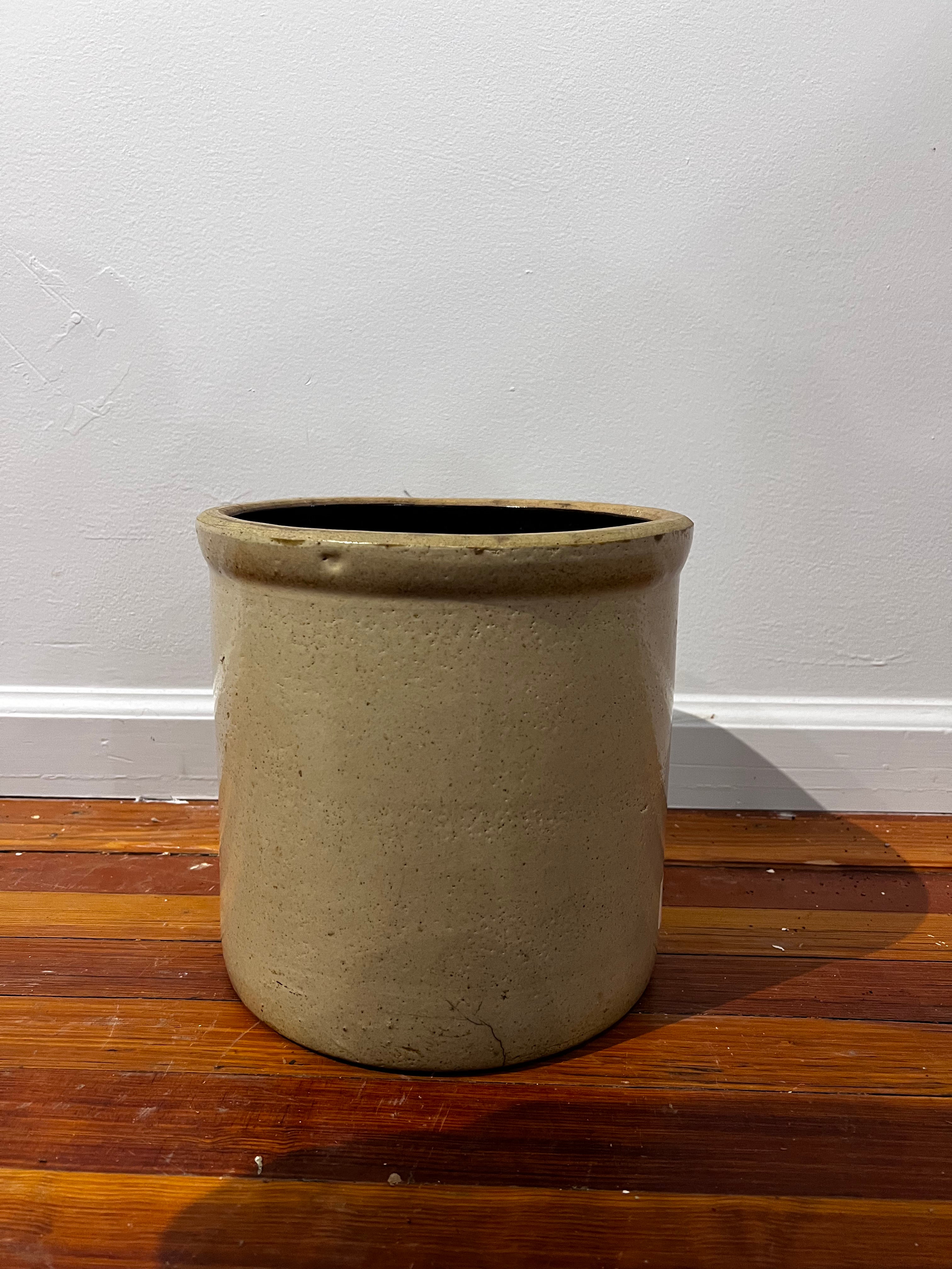 Stoneware Crock Lg.