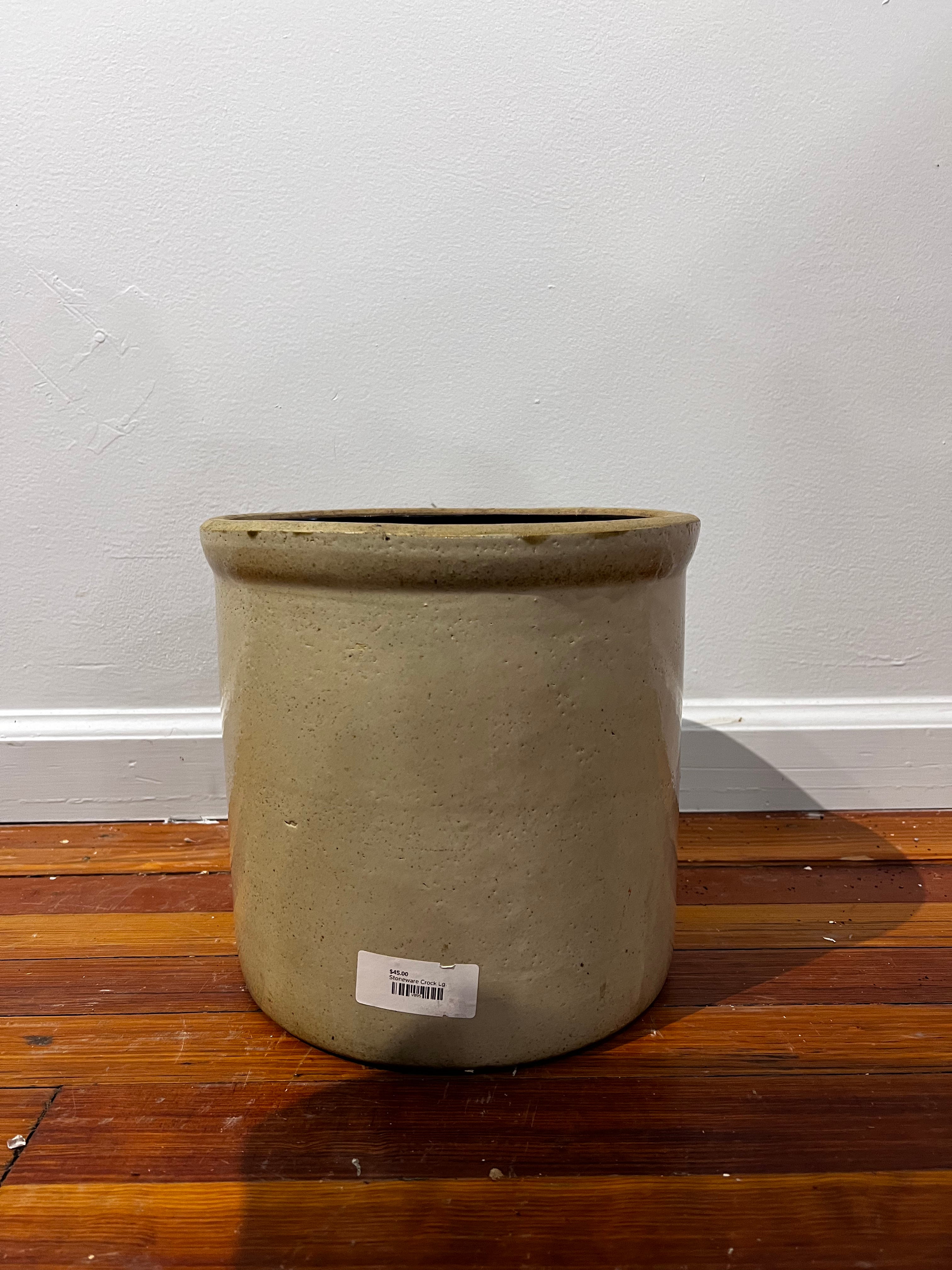 Stoneware Crock Lg.