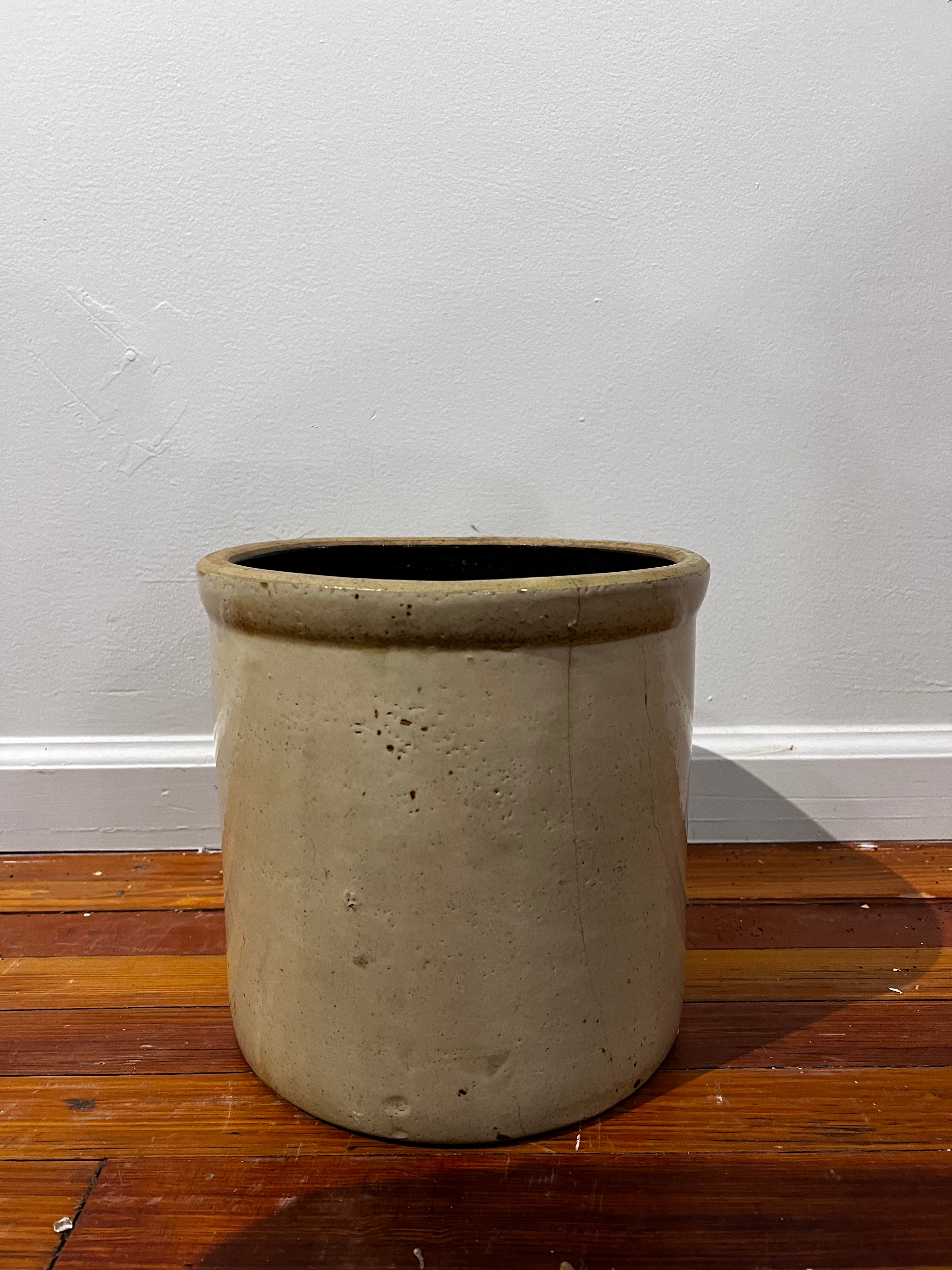 Stoneware Crock Lg.