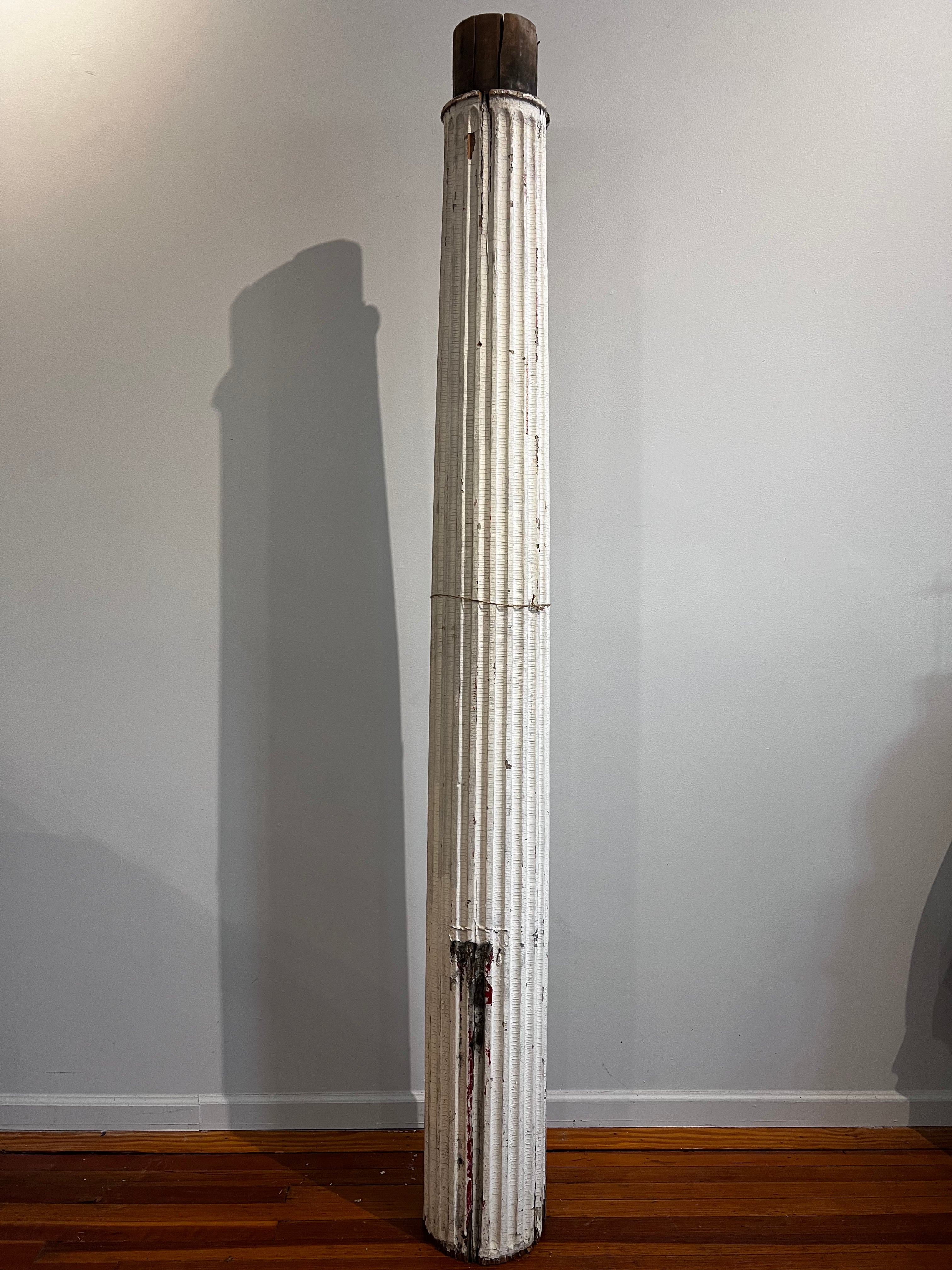 Antique Tall White Column