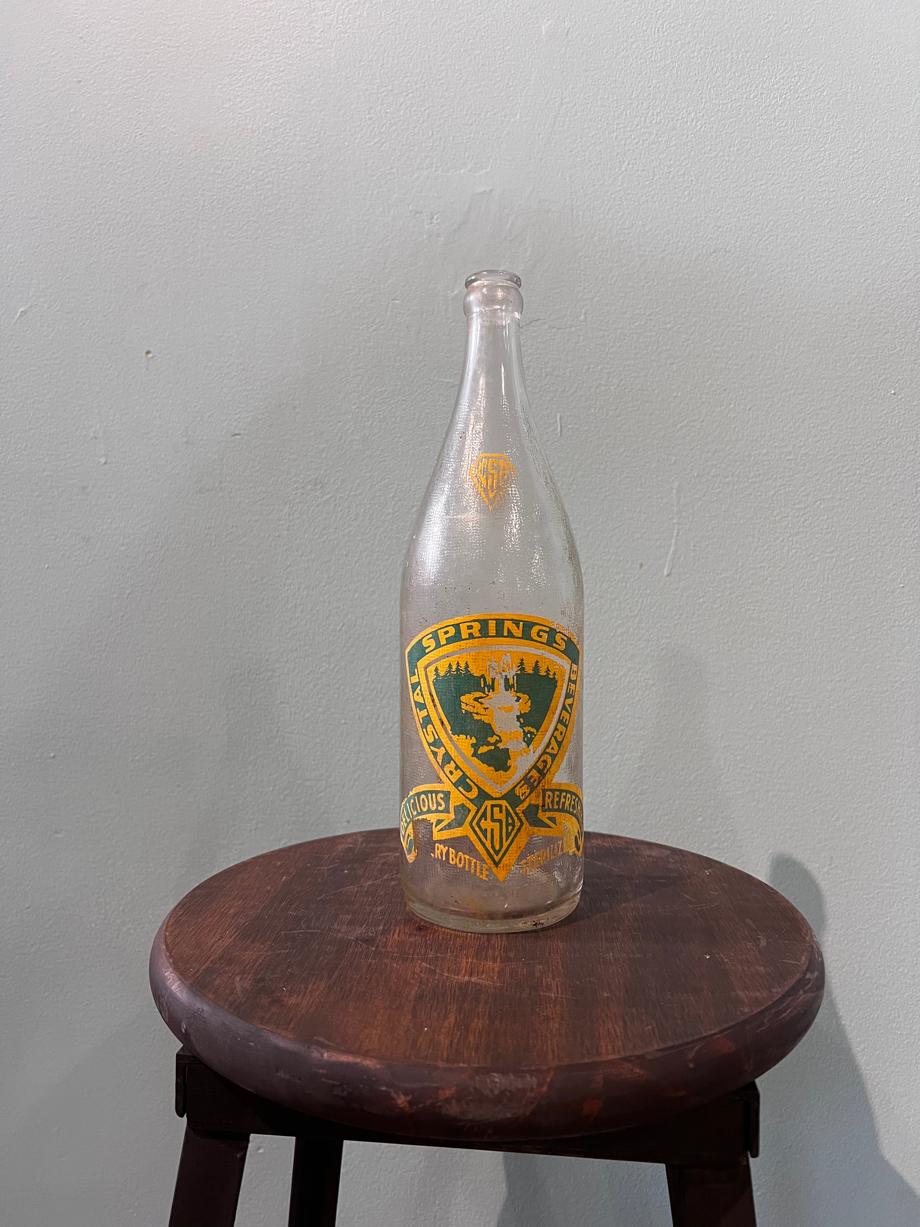 Vintage Crystal Springs Beverages bottle