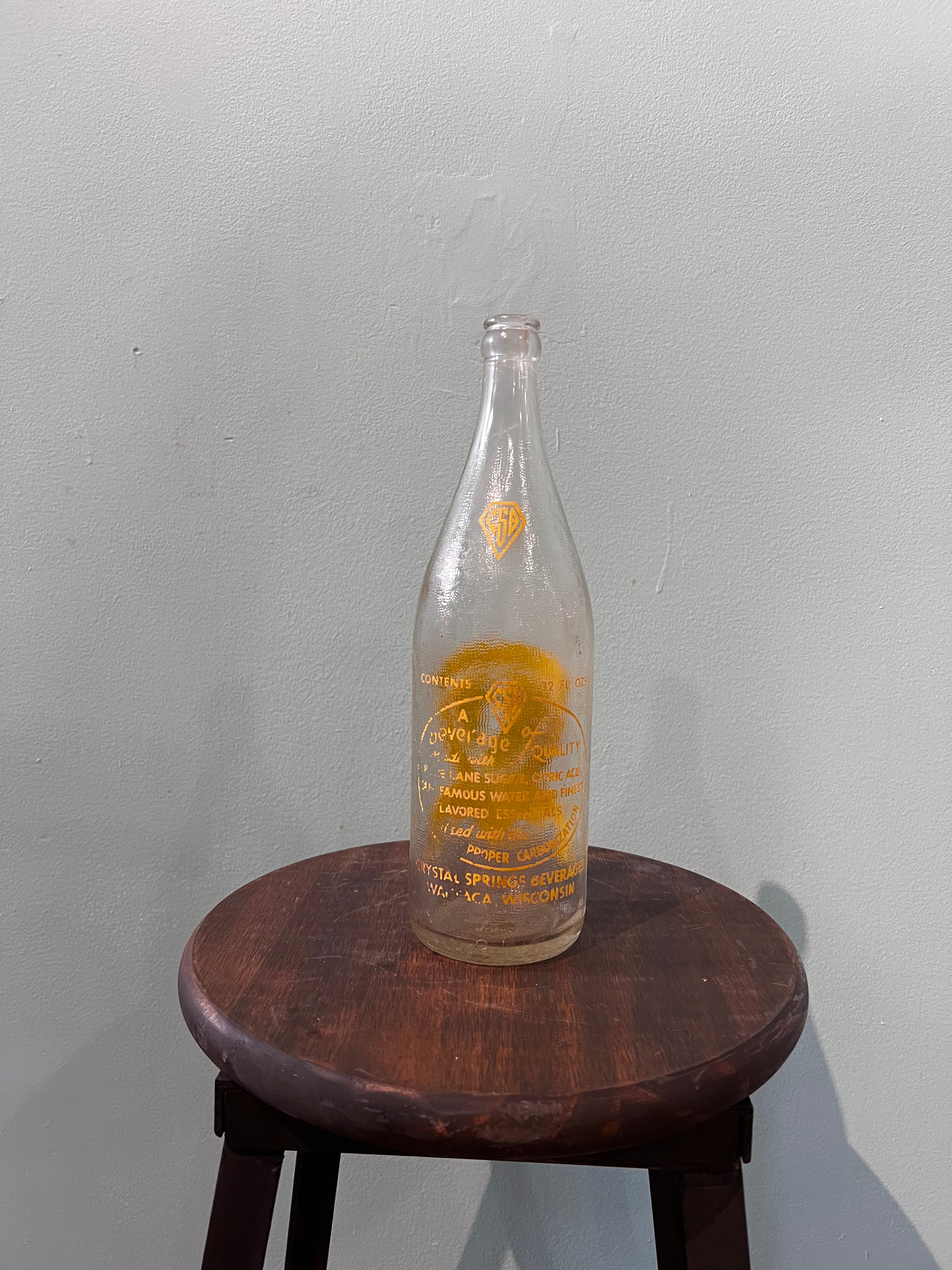 Vintage Crystal Springs Beverages bottle