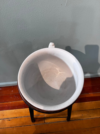 White Ceramic Chamber Pot