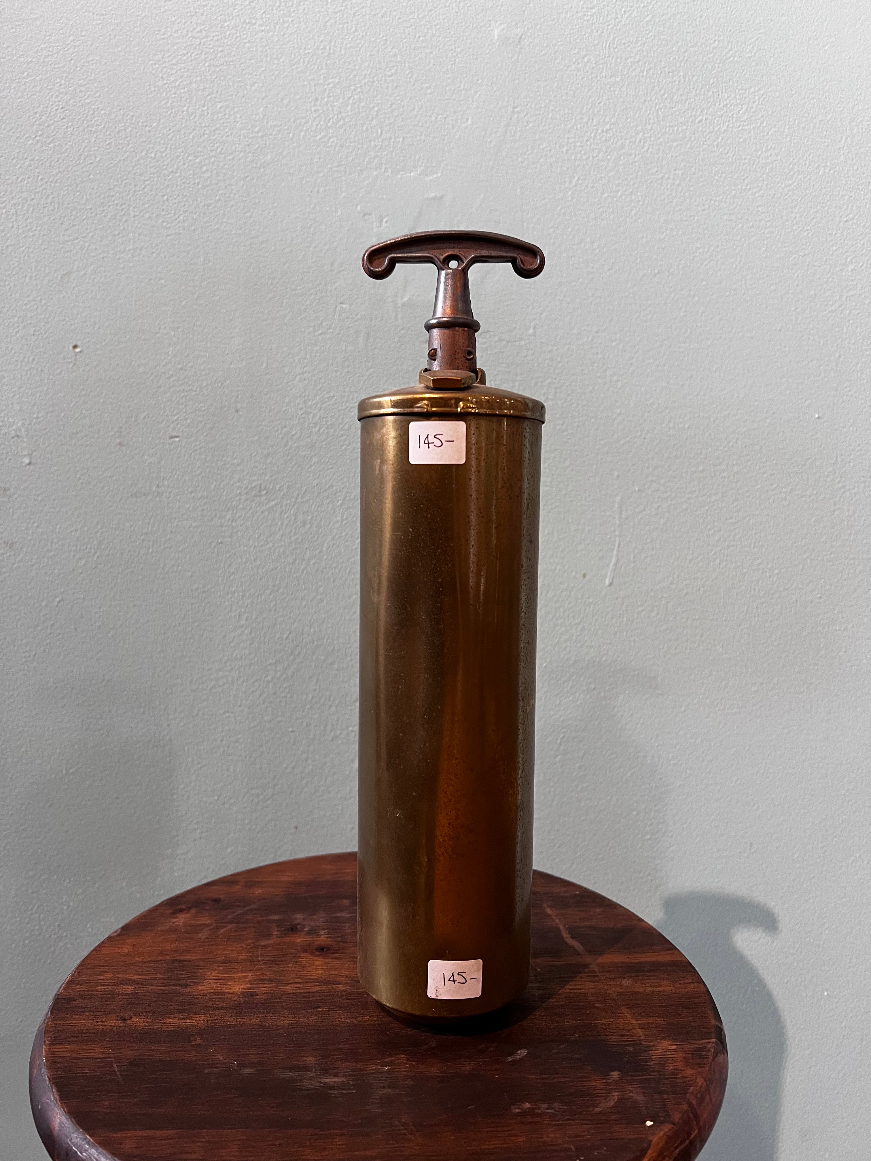 Vintage brass Fire extinguisher