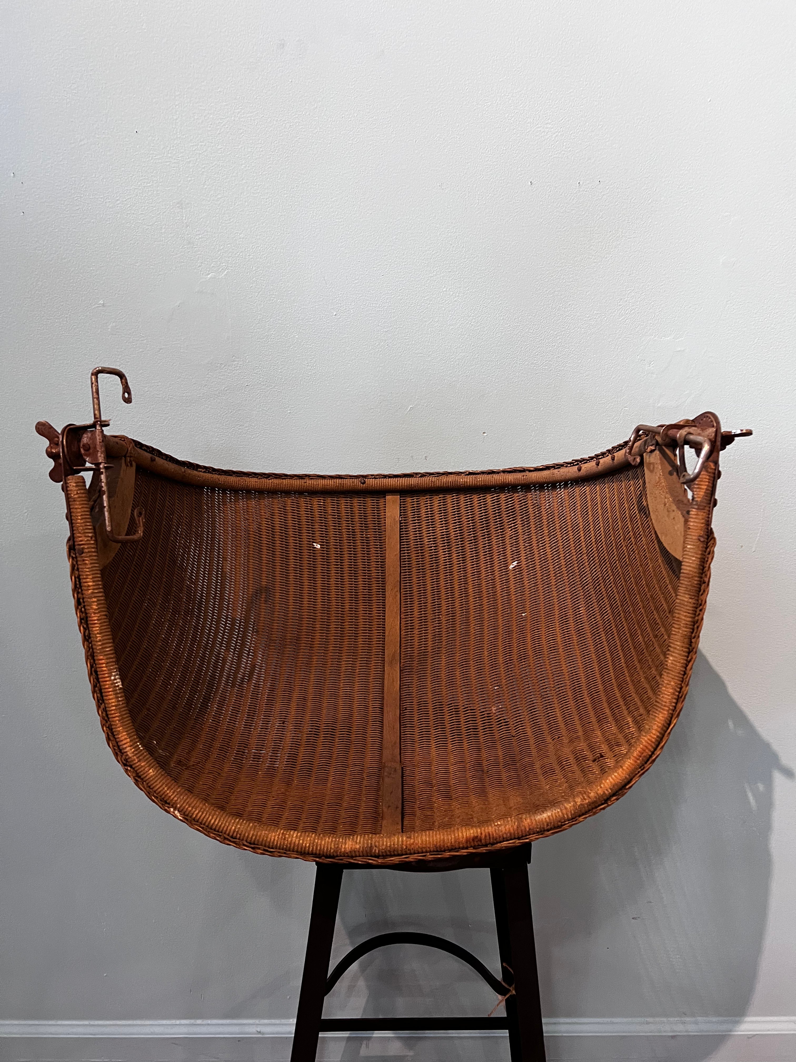 Vintage Wicker Wall Basket