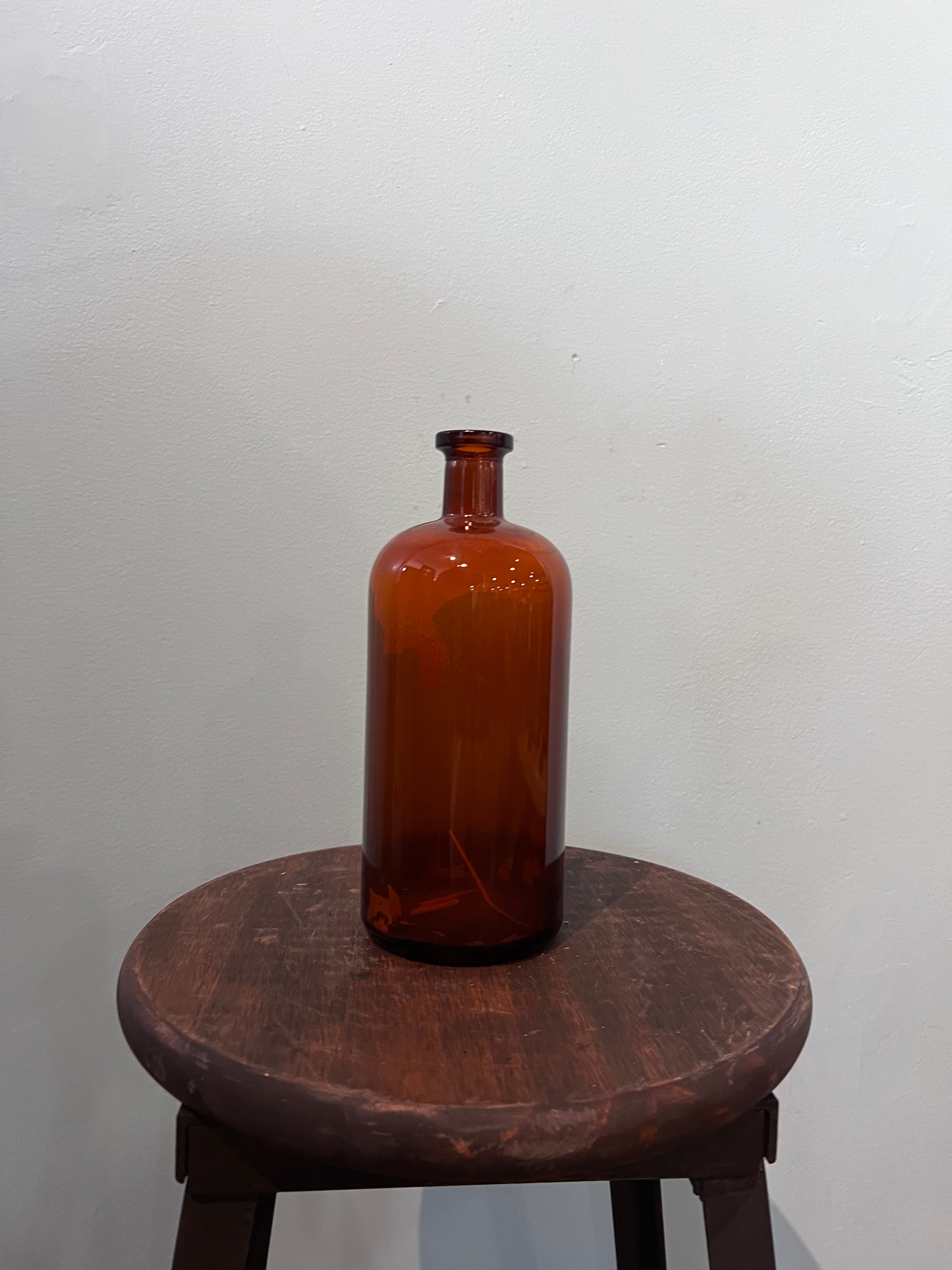 Vintage brown glass bottle