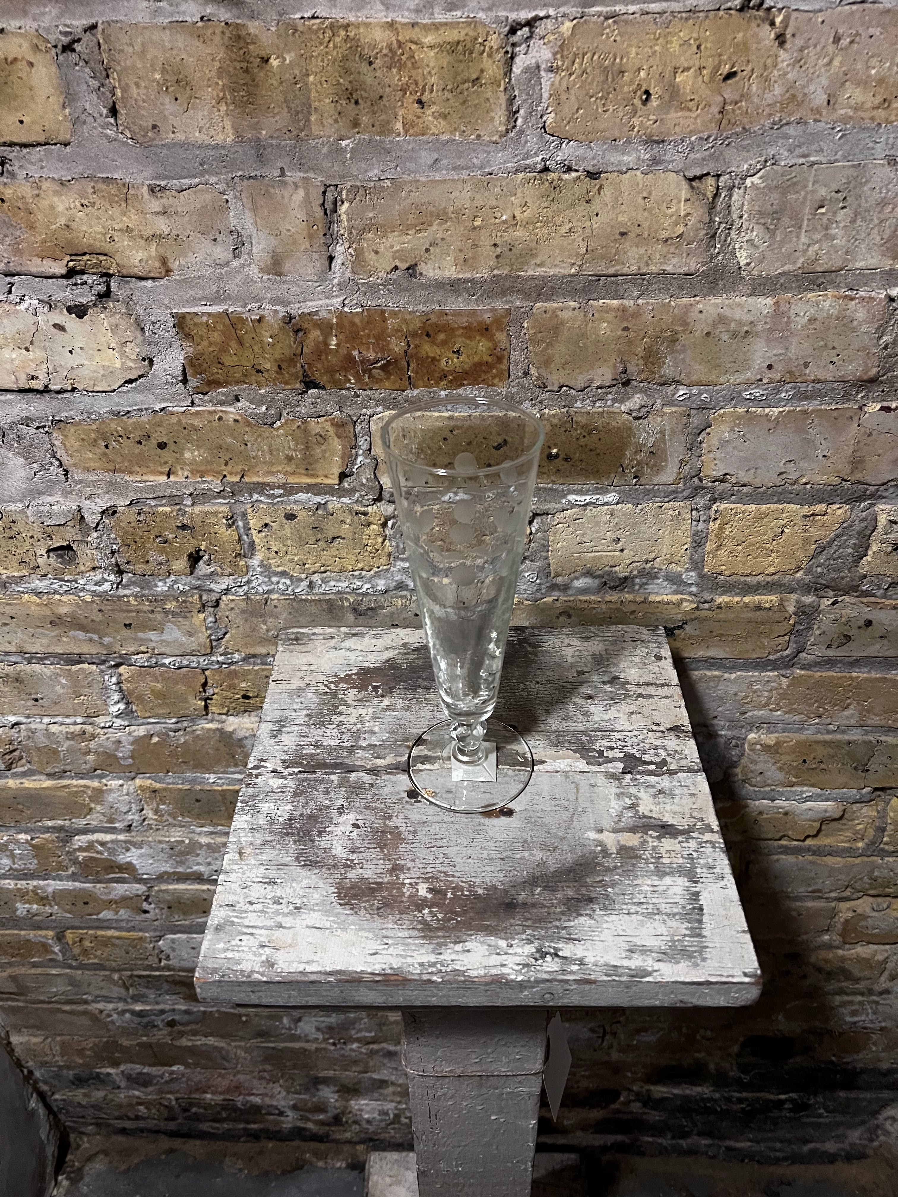 Etched Pilsner Glass