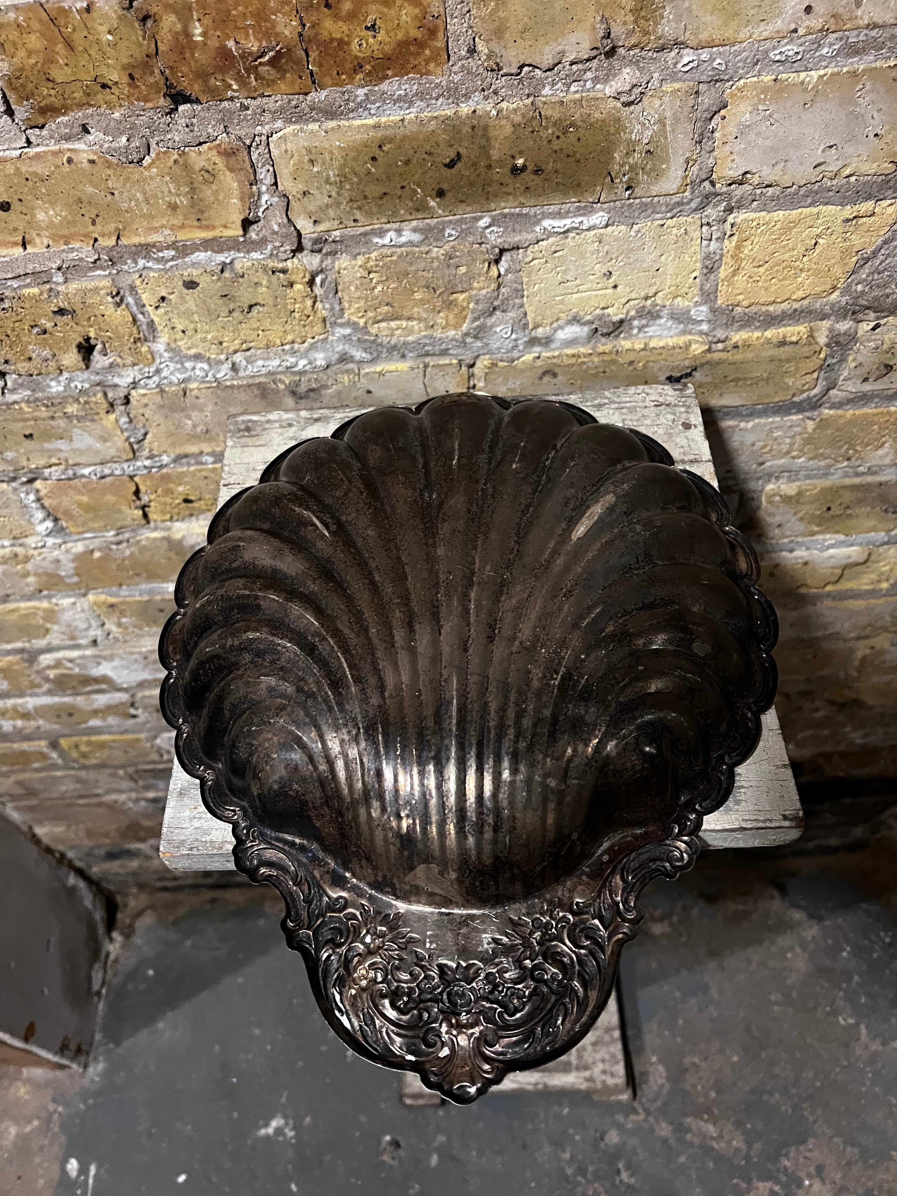 Silverplate Shell Bowl