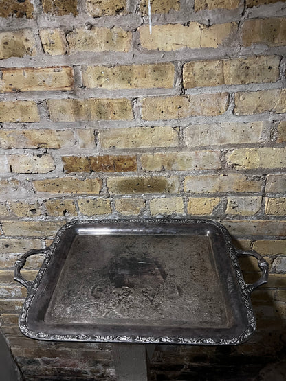 Lrg Silverplate Tray