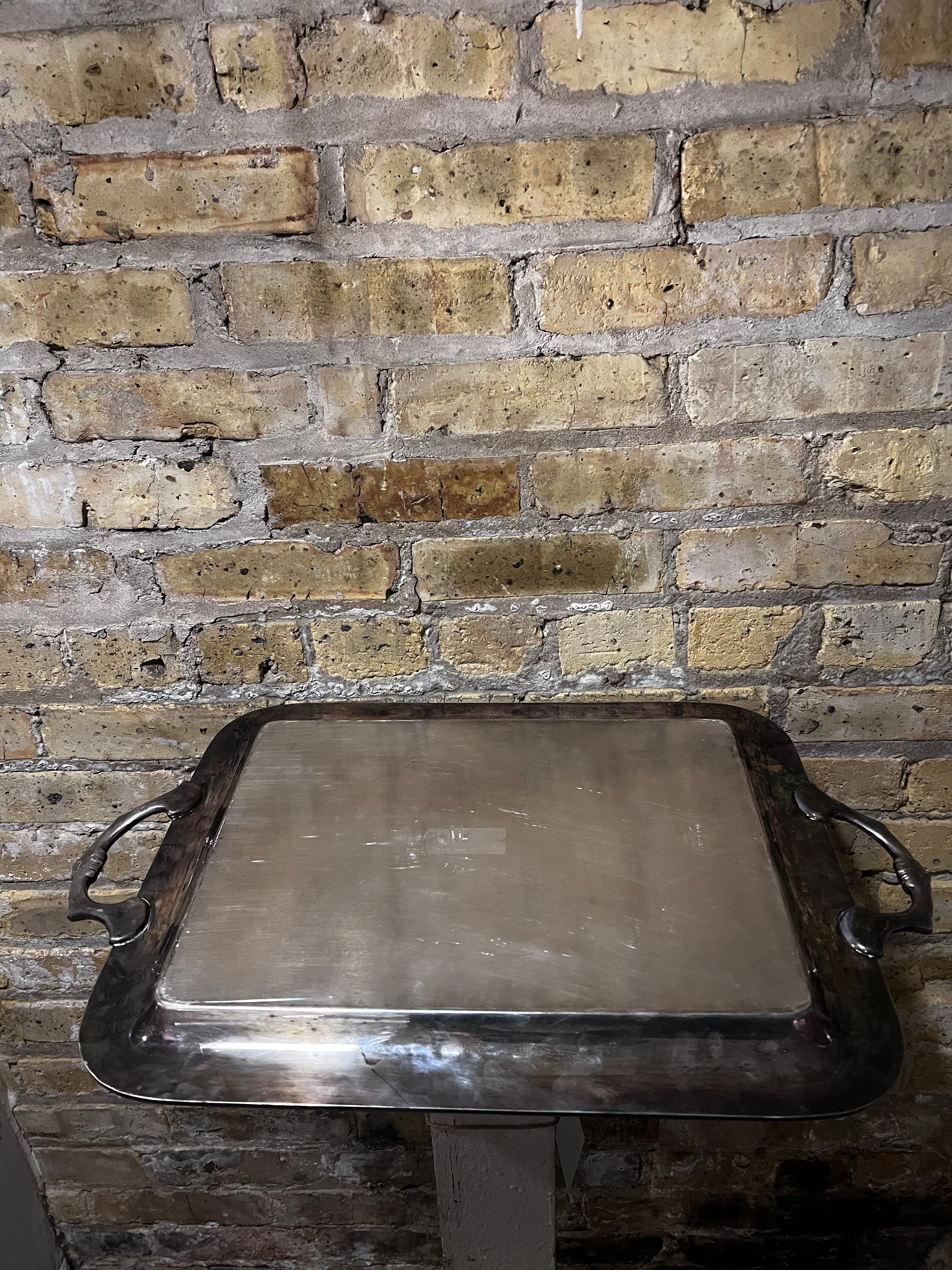Lrg Silverplate Tray
