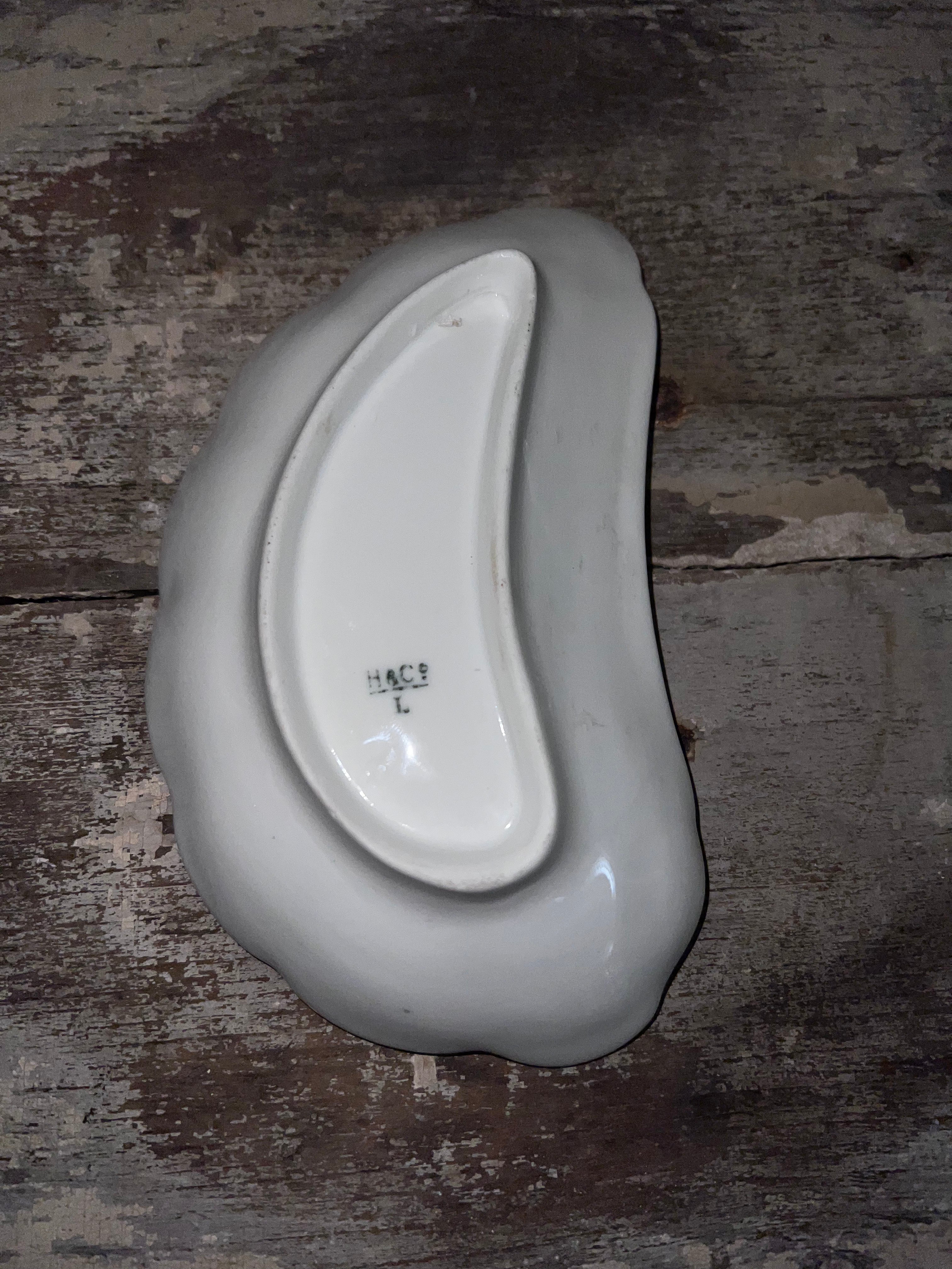 Vintage White Scalloped Dish