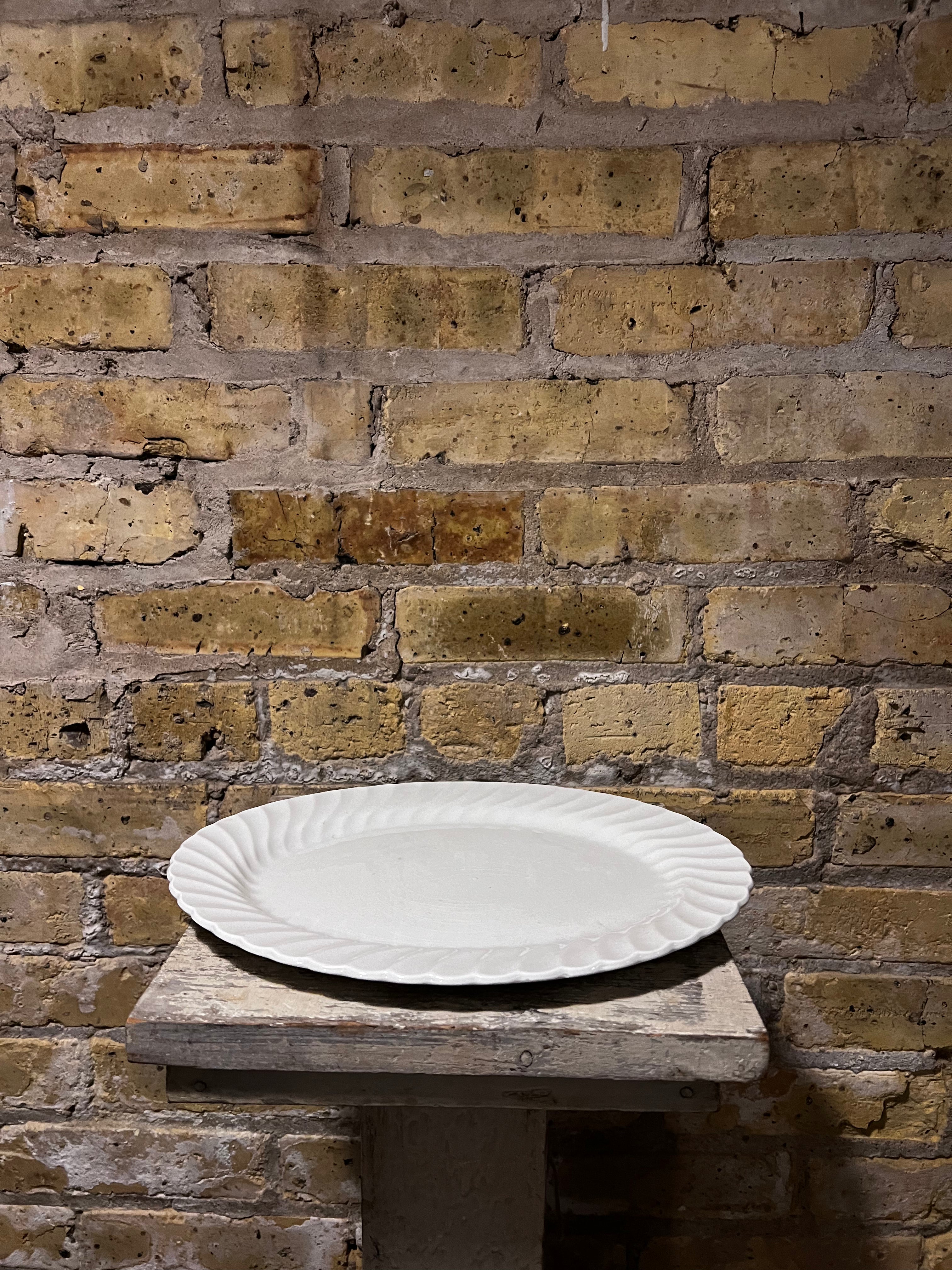 Ironstone platter Sm.