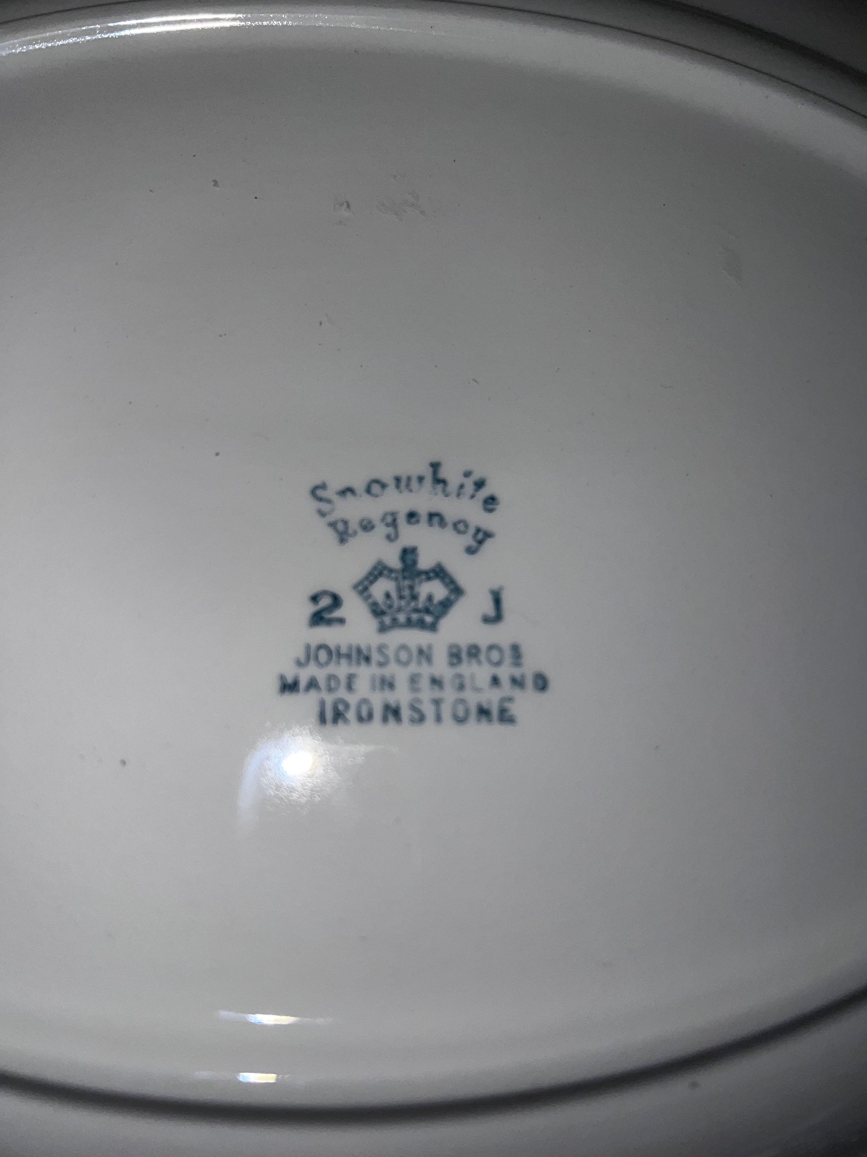 Ironstone platter Sm.