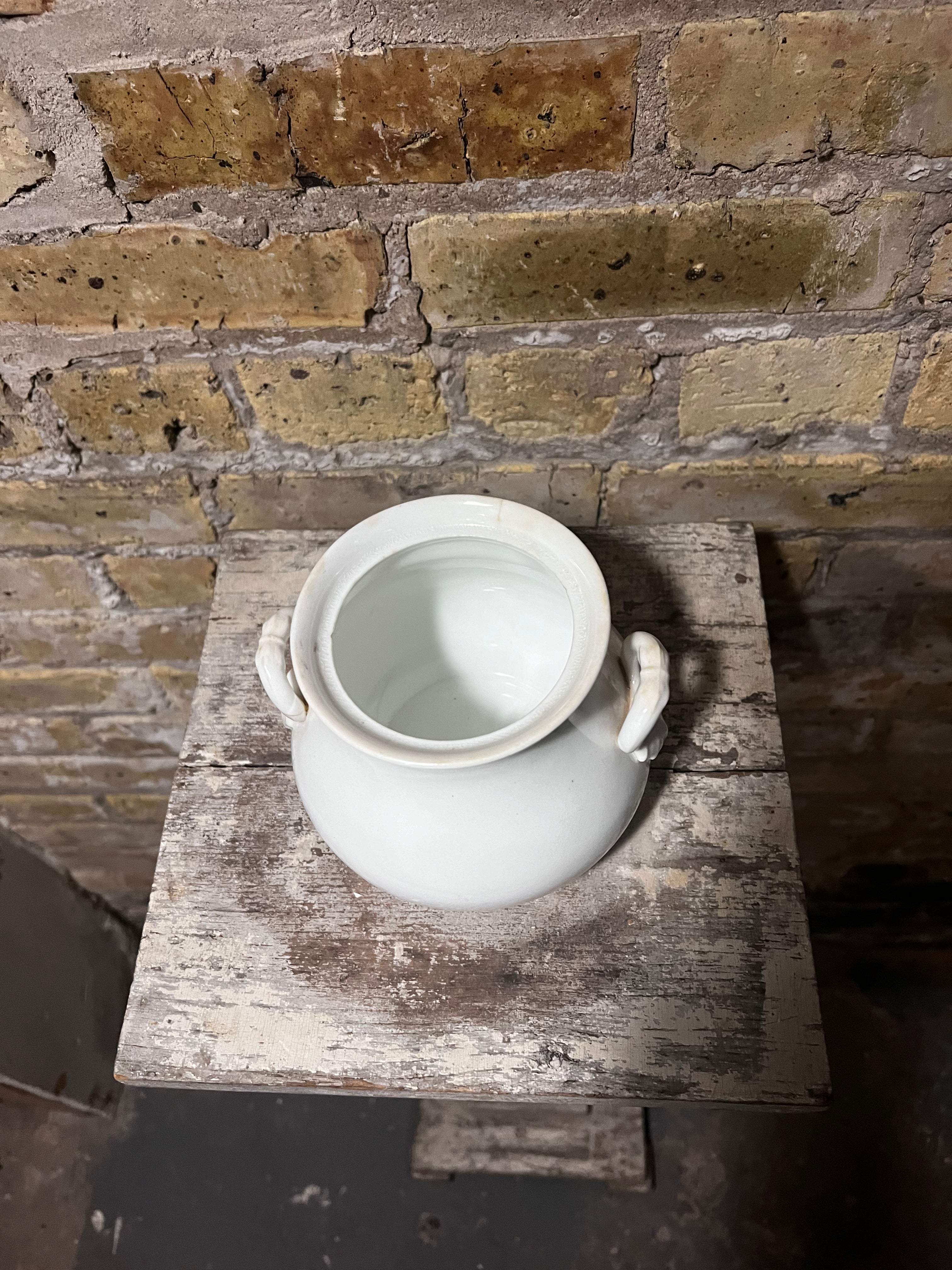 White Ceramic Sugar Bowl