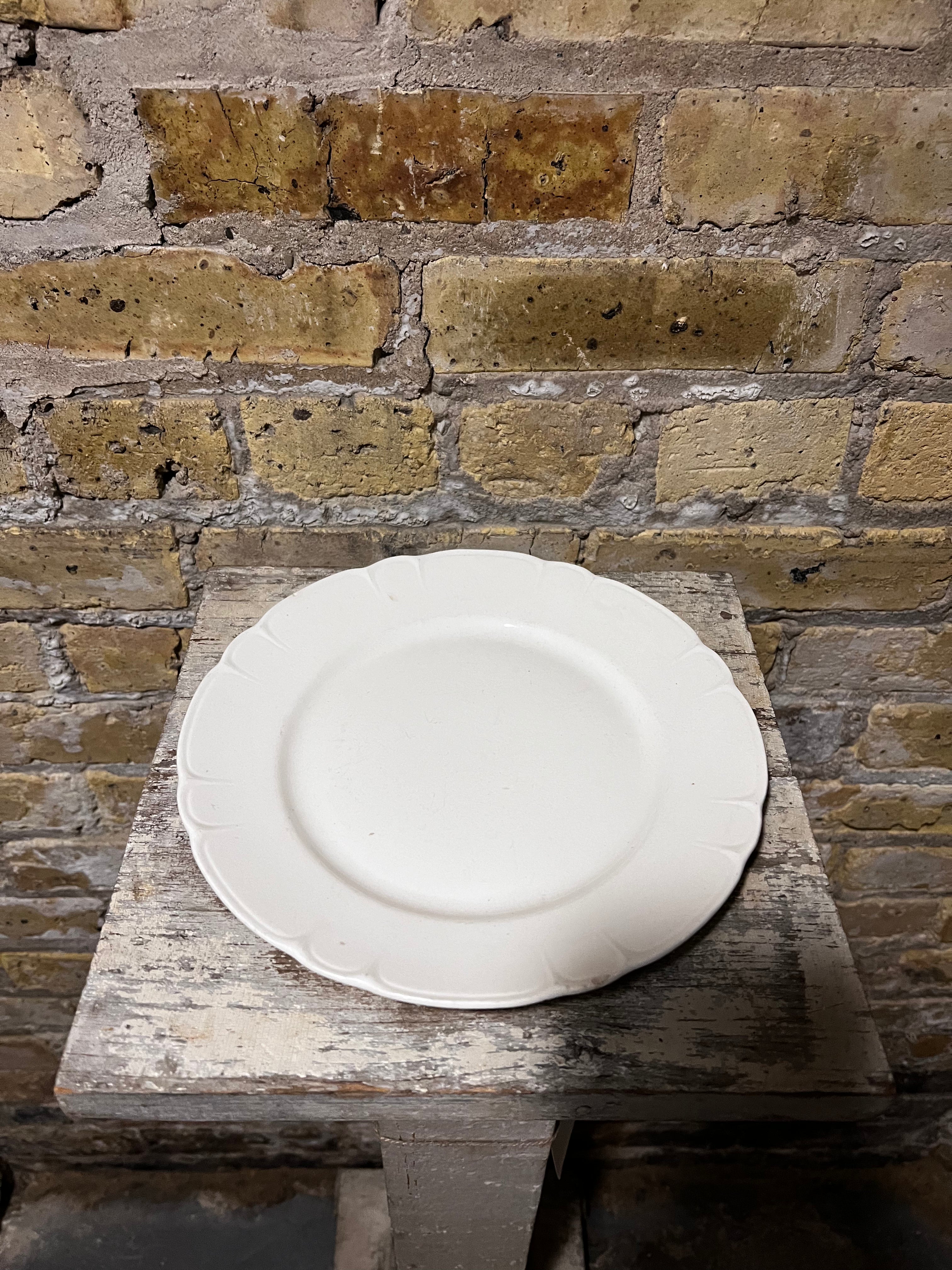 White Ceramic Plate