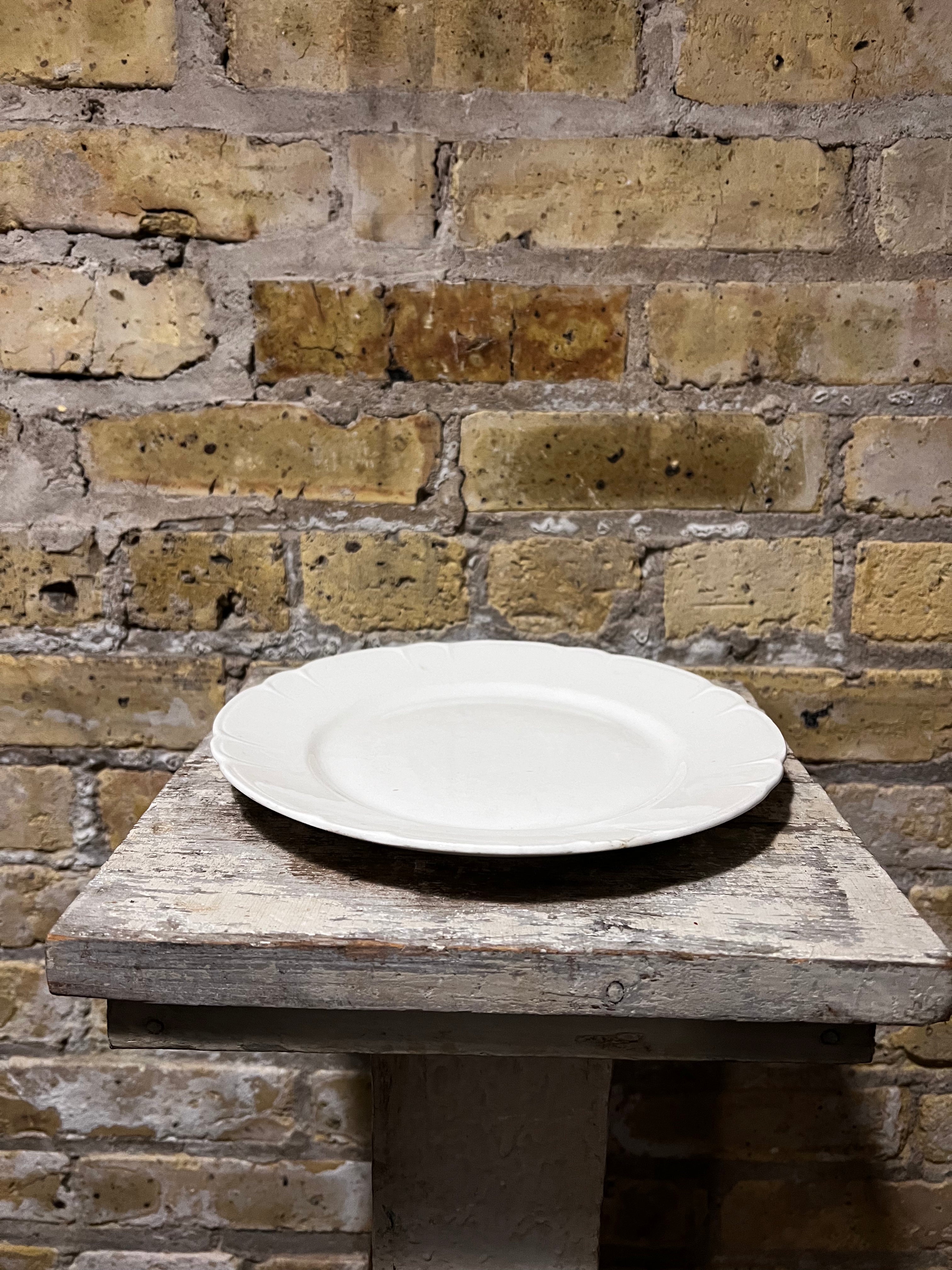 White Ceramic Plate
