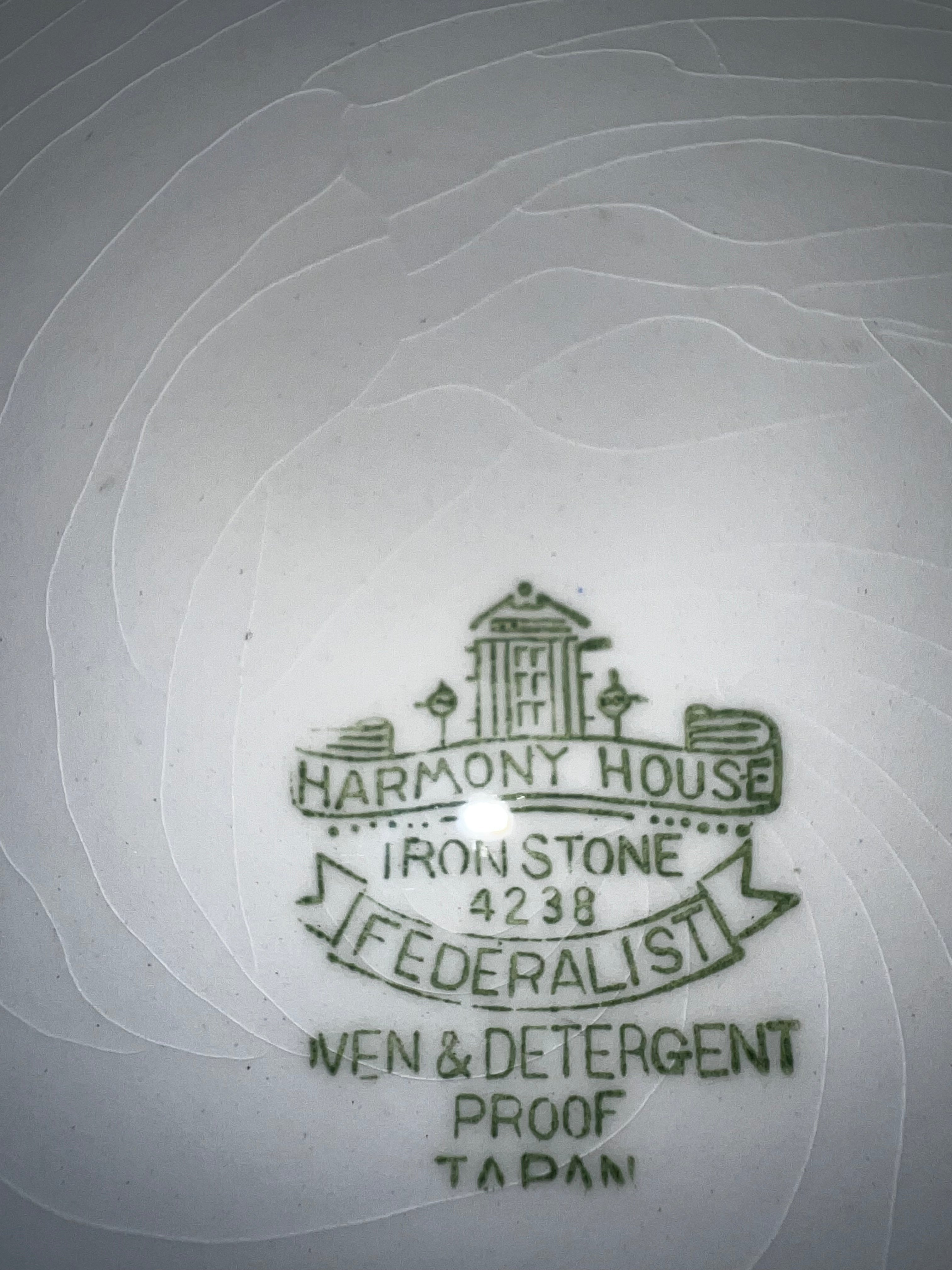 Harmony House Ironstone Dinner Plate