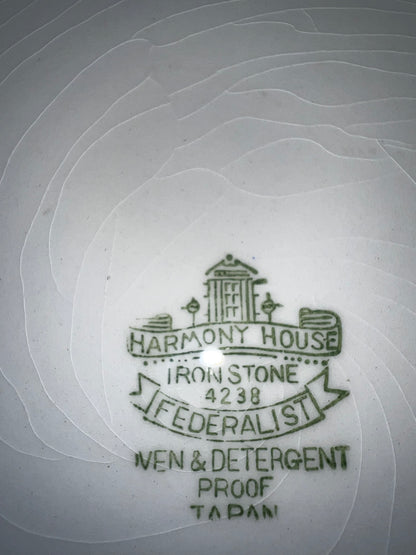 Harmony House Ironstone Dinner Plate