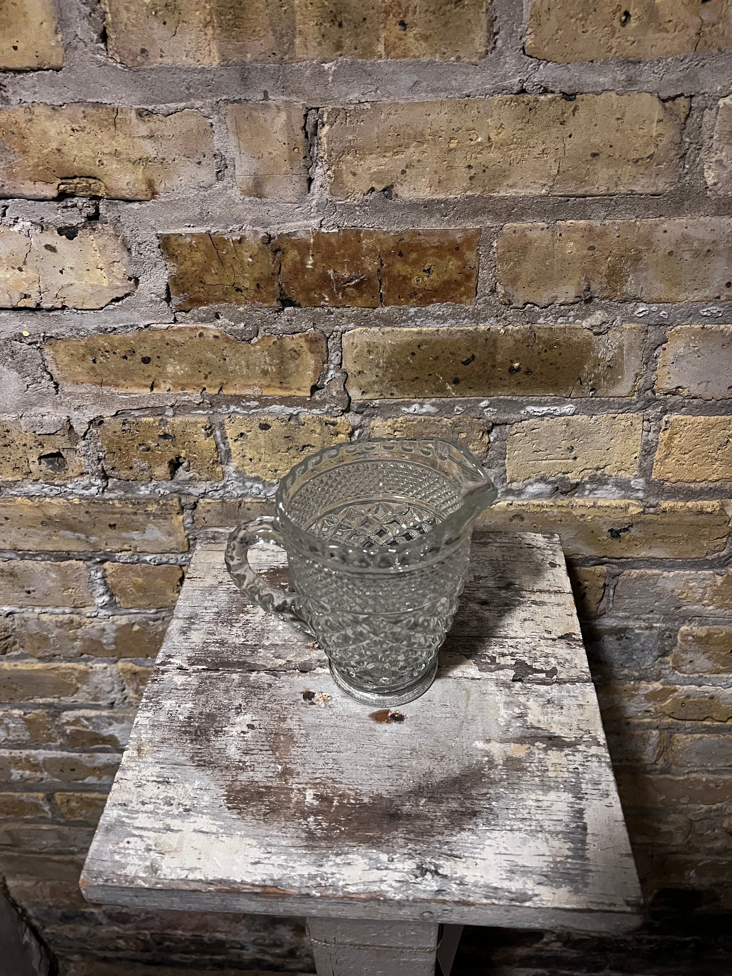 Glass “Diamond” Pitcher - Small