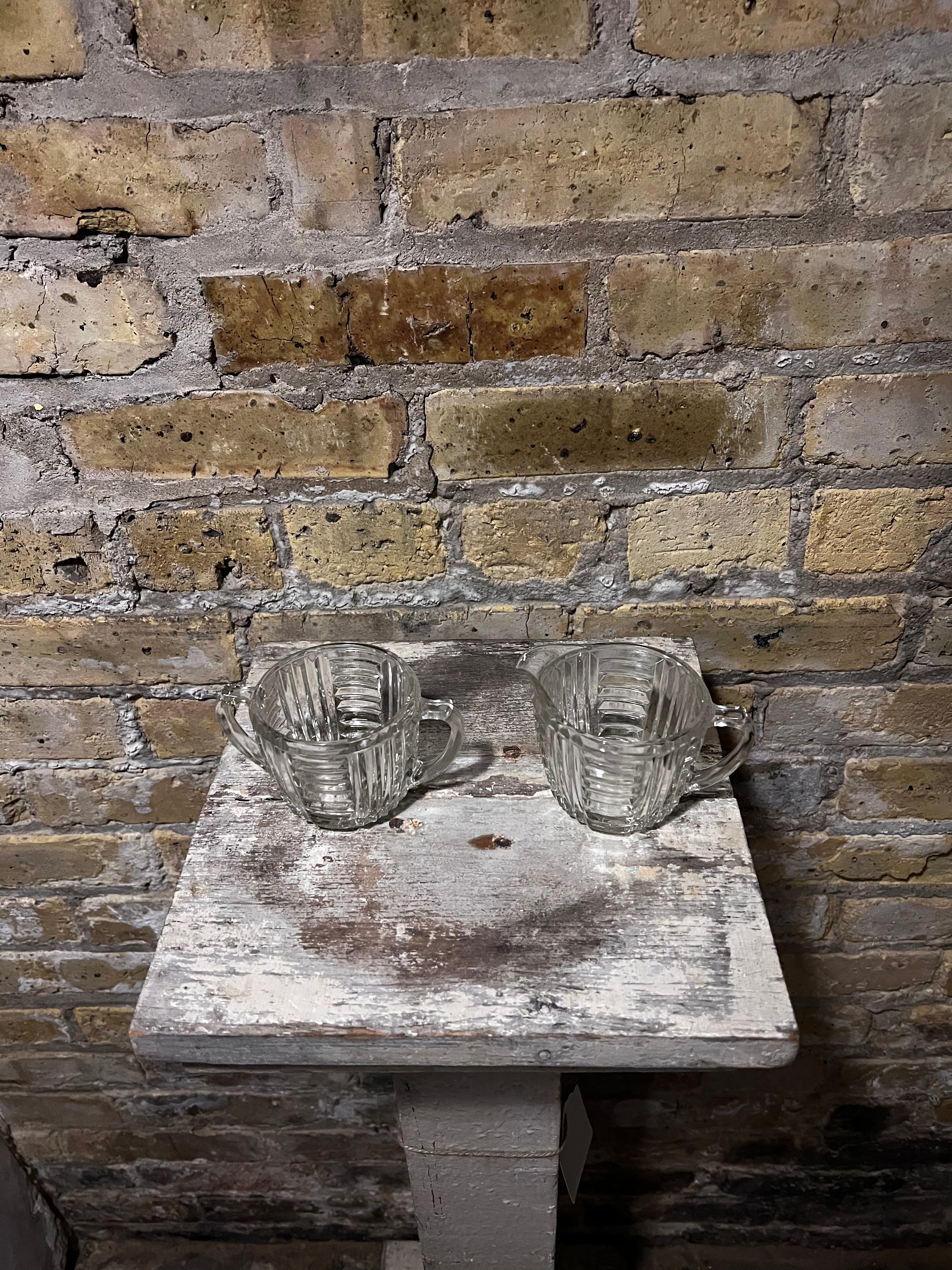Art Deco Cream & Sugar Set