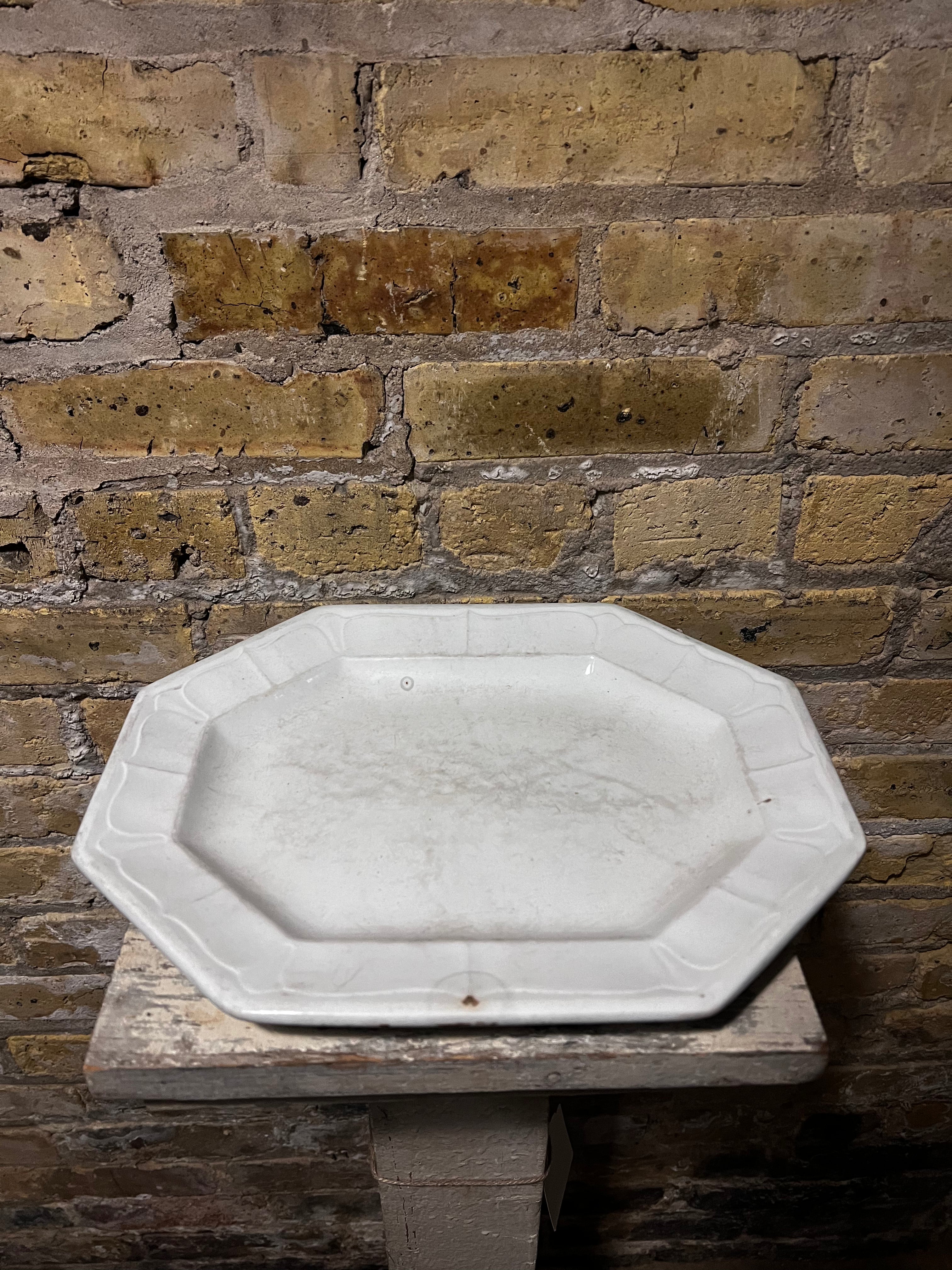 T&R Boote White Platter