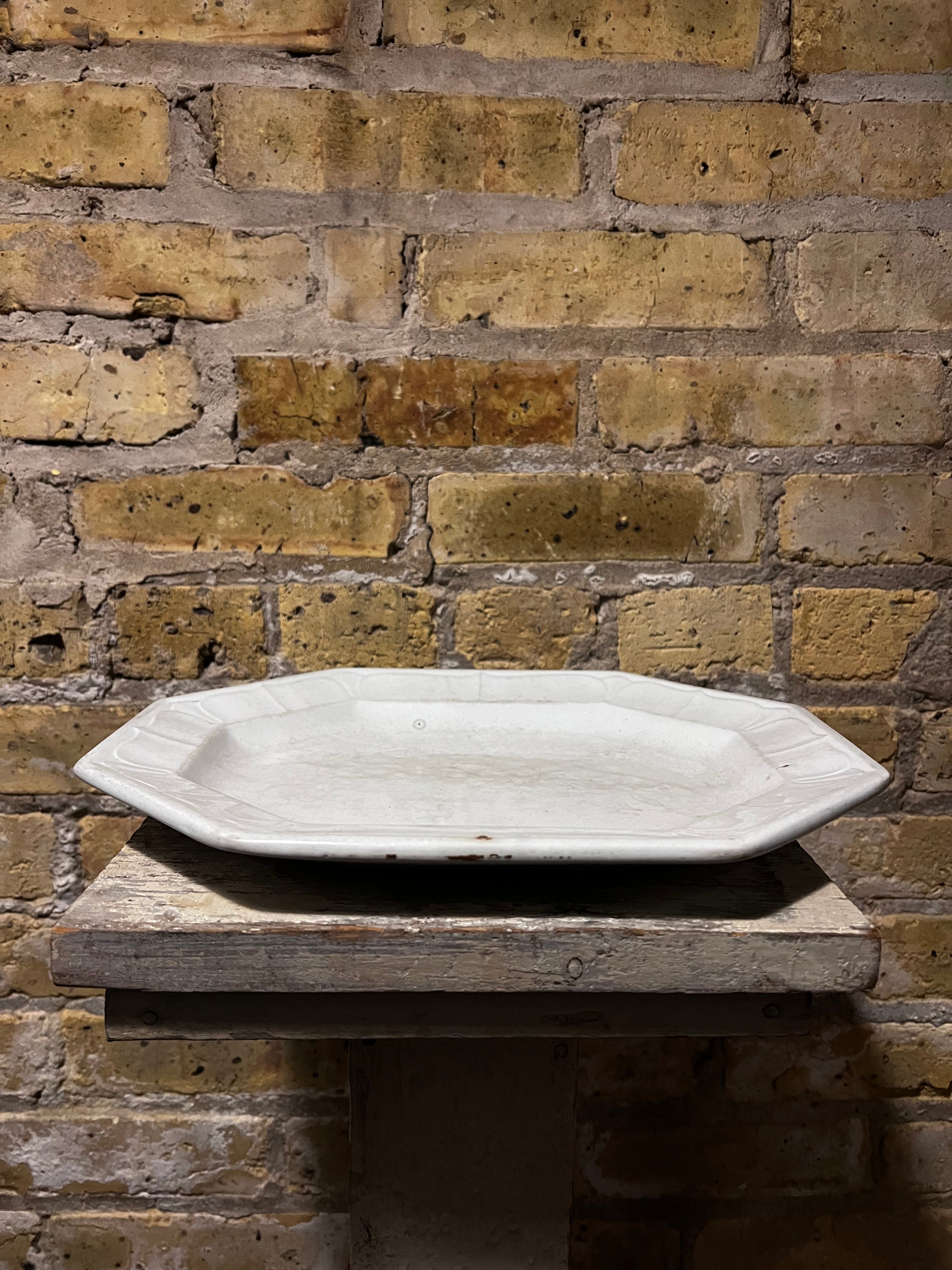 T&R Boote White Platter