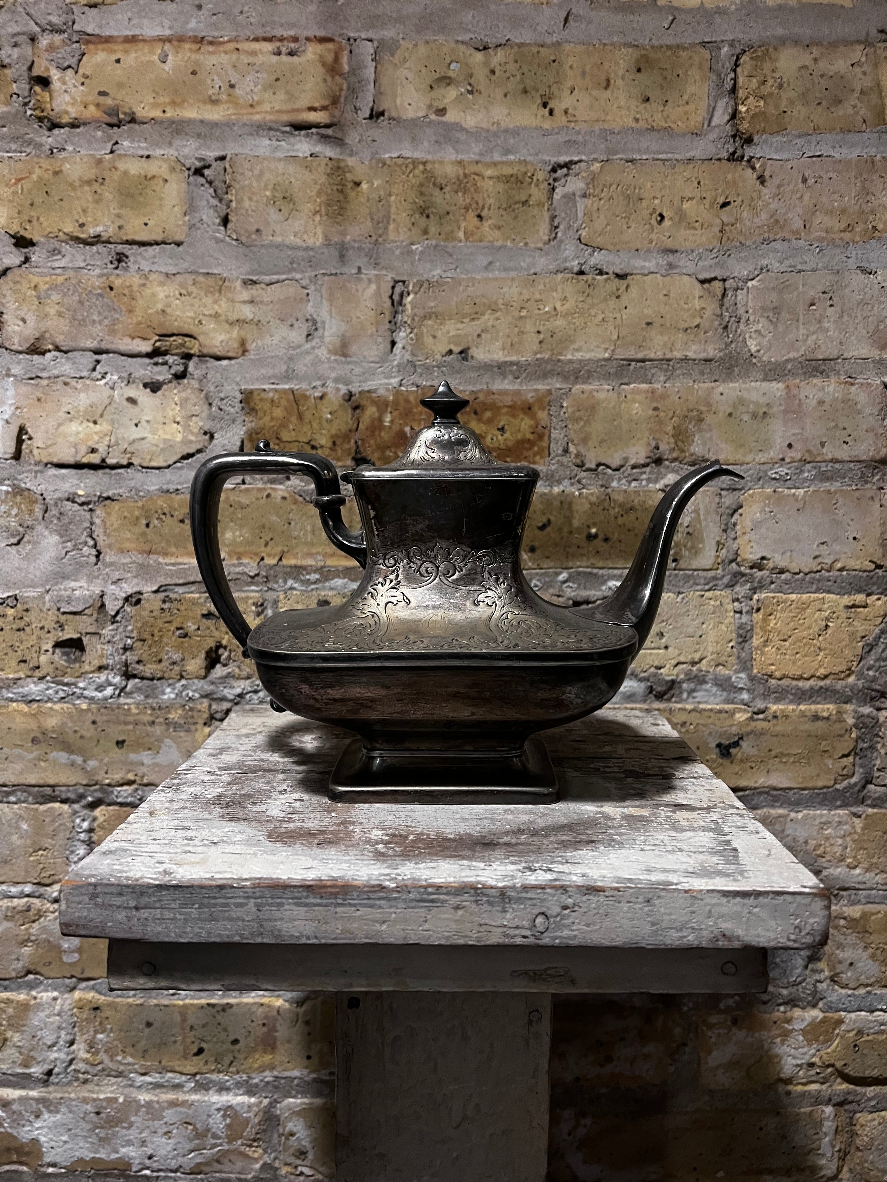 Antique Silverplate Teapot
