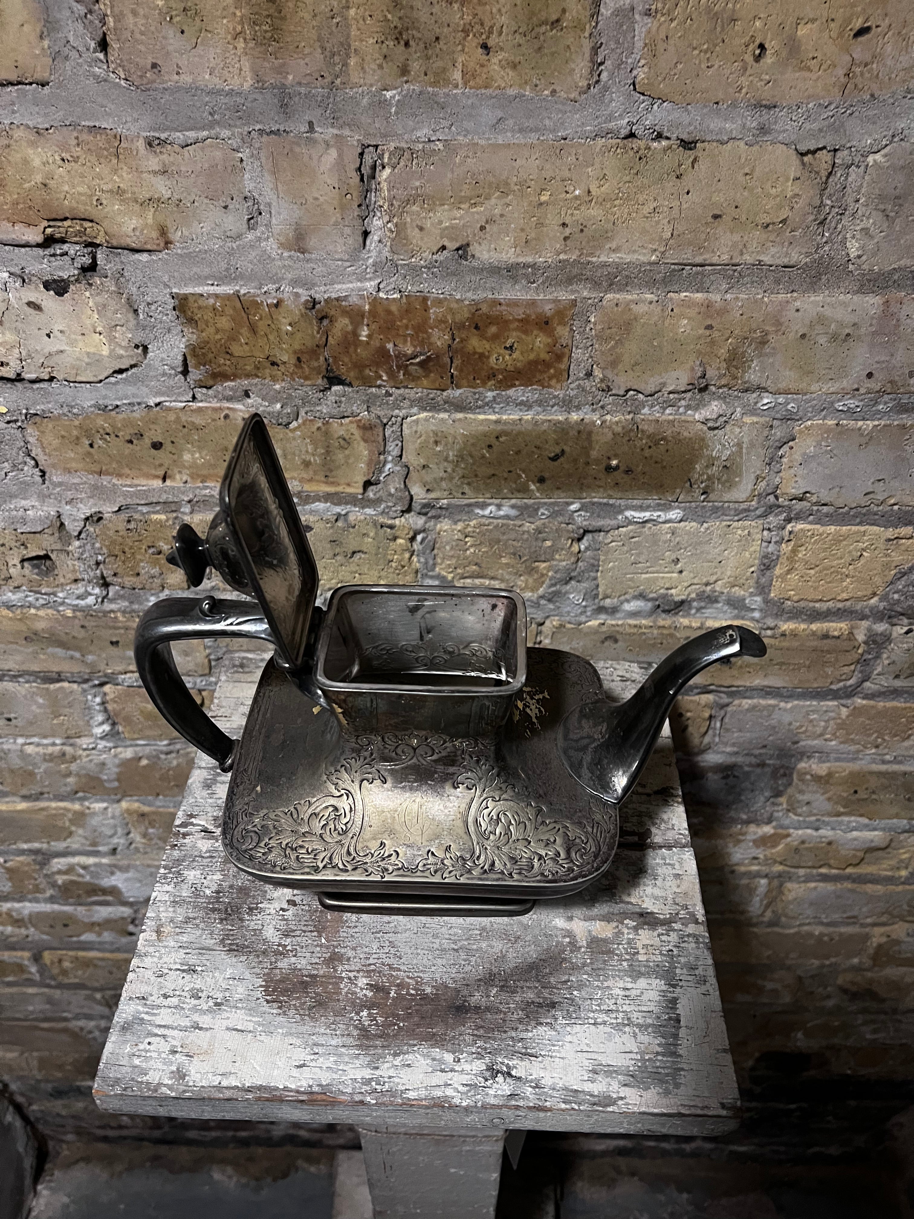 Antique Silverplate Teapot