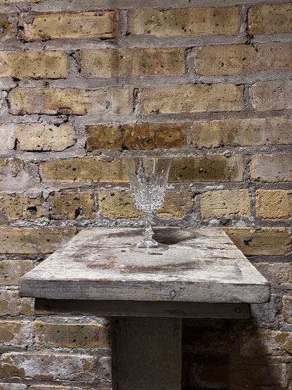 Cut Glass Wine Goblet